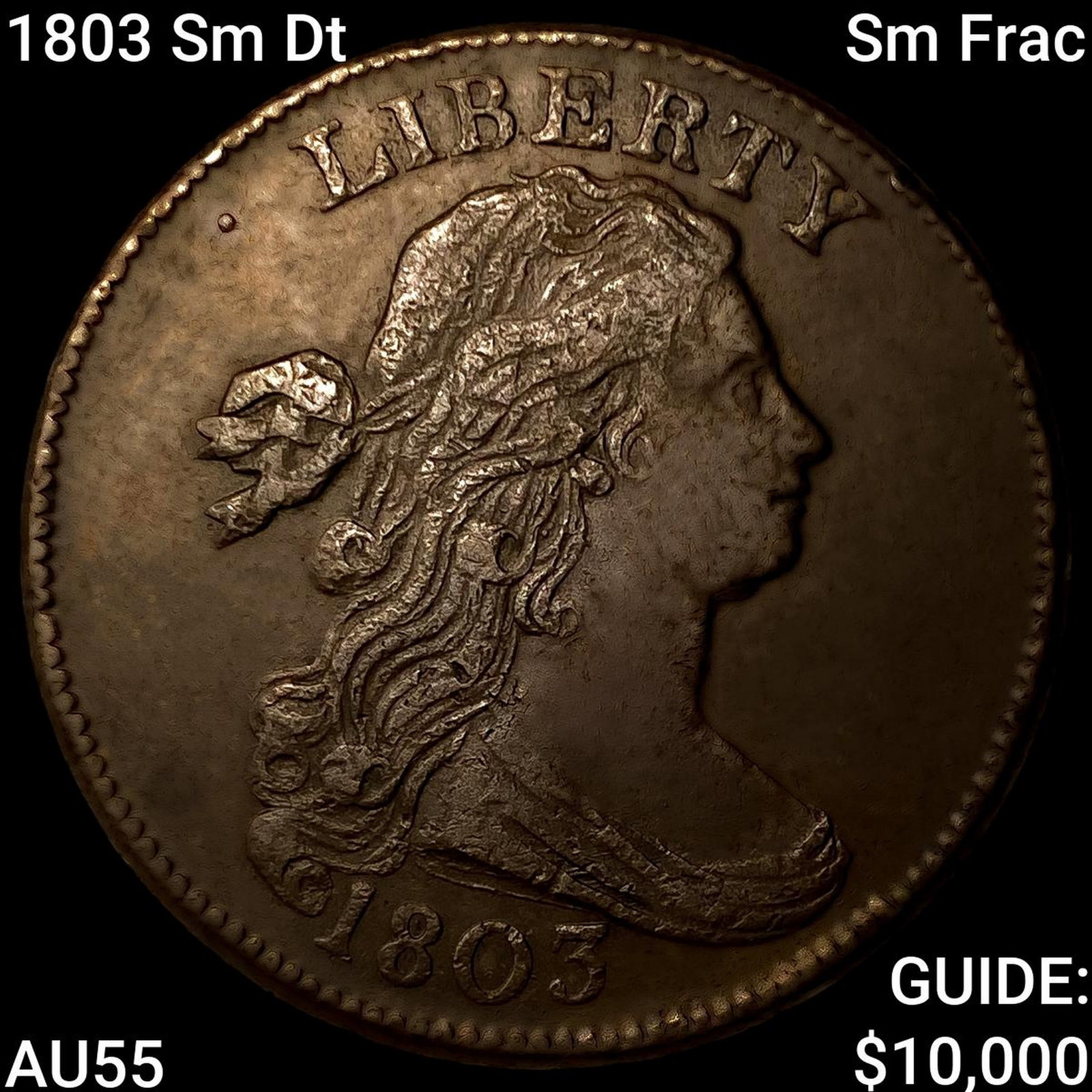 1803 Sm Dt, Sm Frac Draped Bust Large Cent (1 of 2)