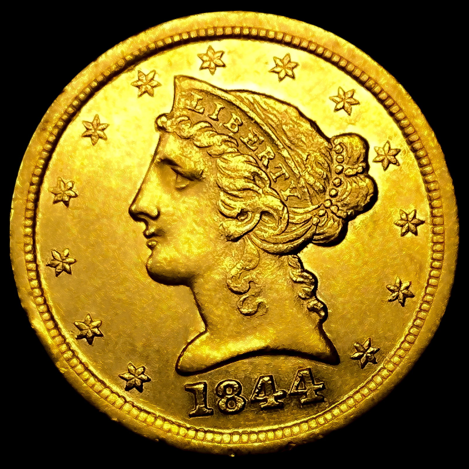 1844-O $5 Gold Half Eagle (1 of 2)