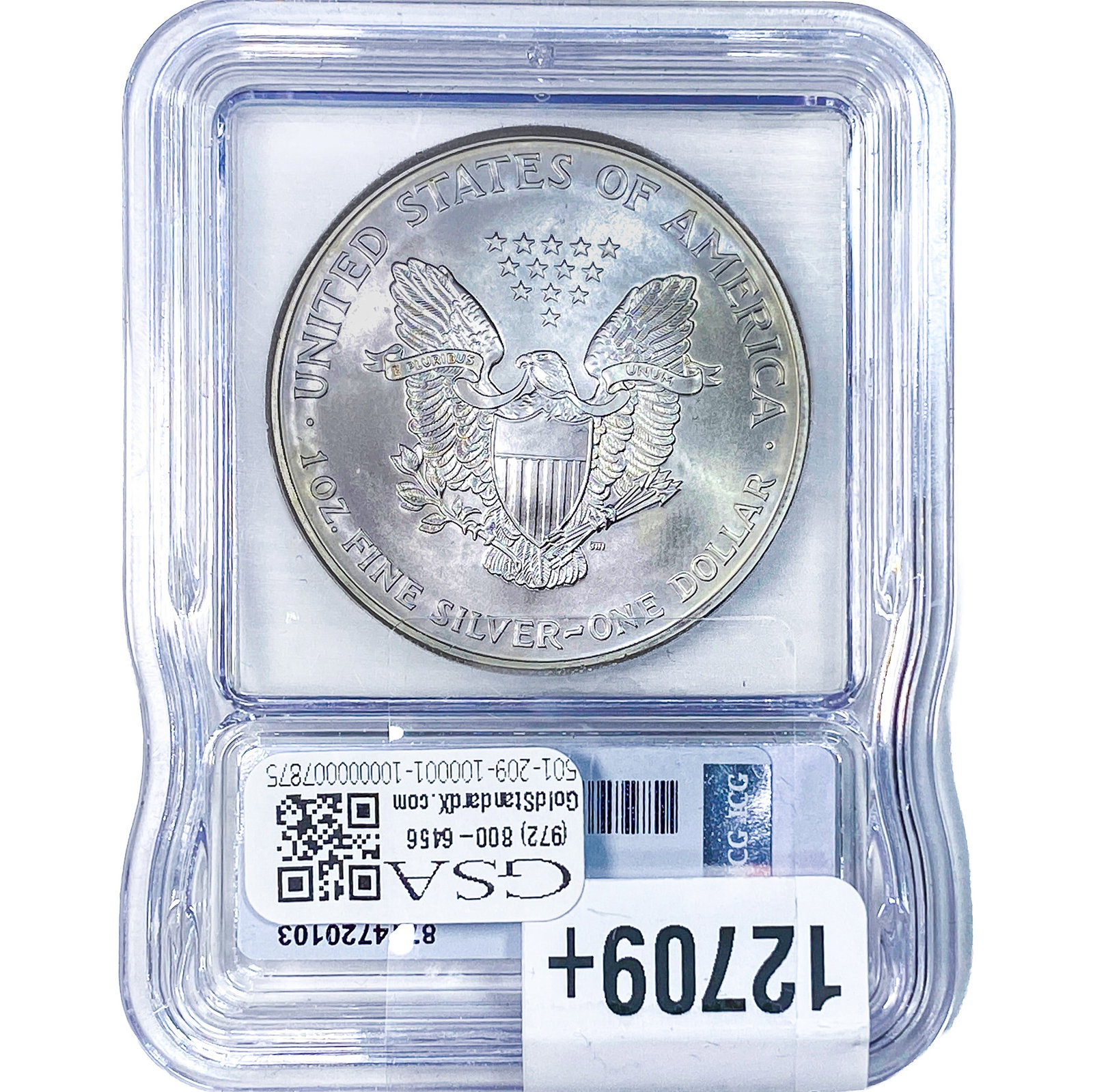 1999 Silver Eagle ICG MS70 - 2