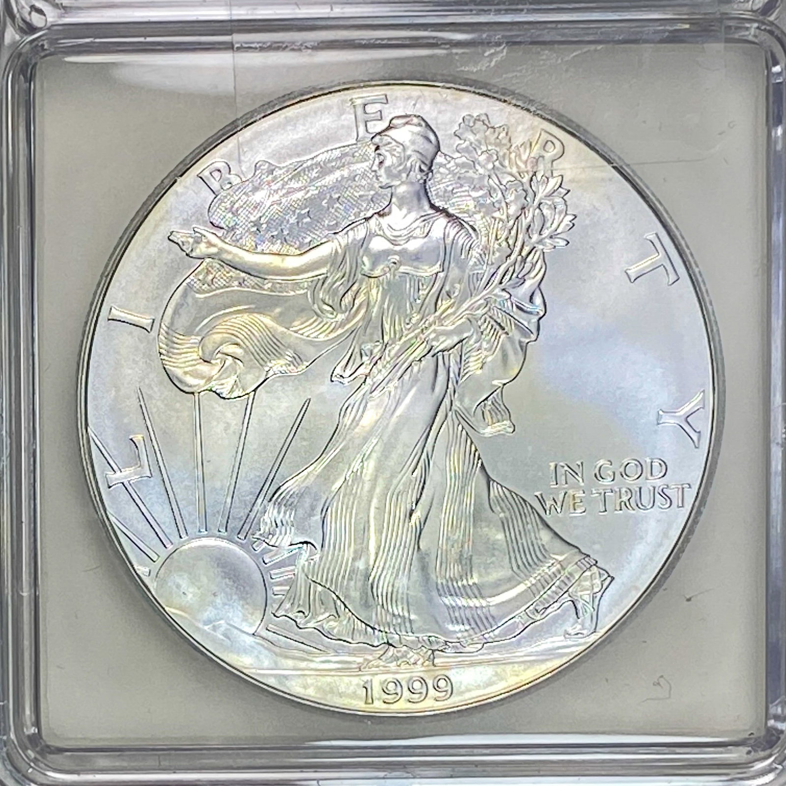 1999 Silver Eagle ICG MS70 - 3
