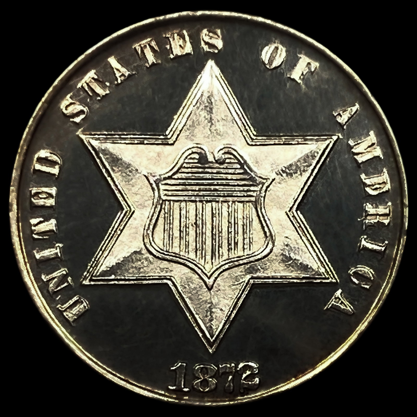1872 Silver Three Cent (1 of 2)