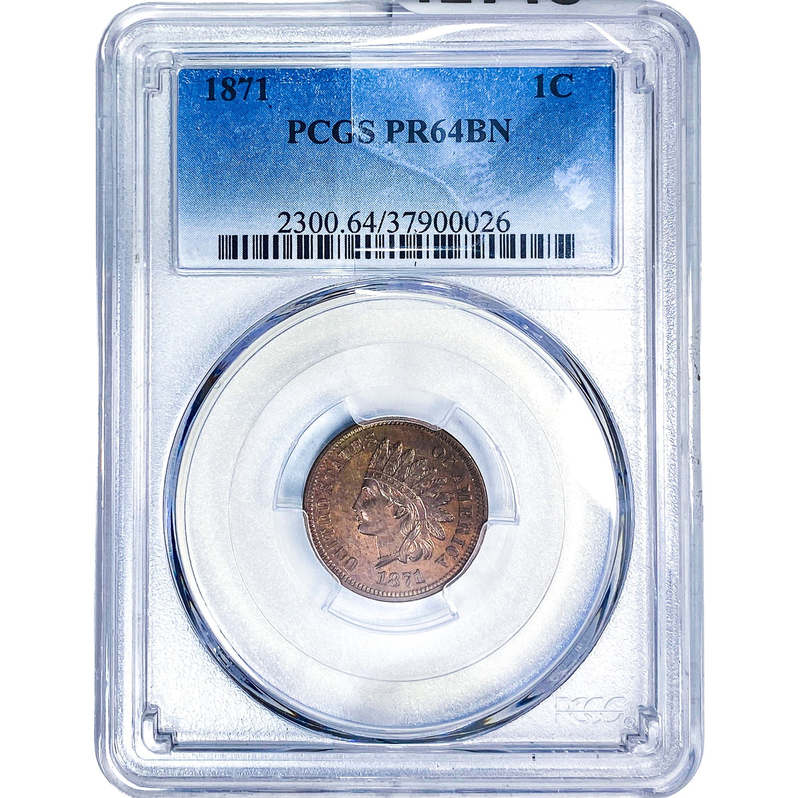 1871 Indian Head Cent PCGS PR64 BN (1 of 4)