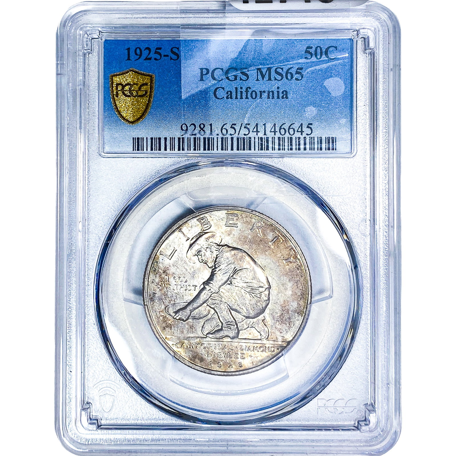 1925-S Jubilee Half Dollar PCGS MS65: 1925-S Jubilee Half Dollar PCGS MS65