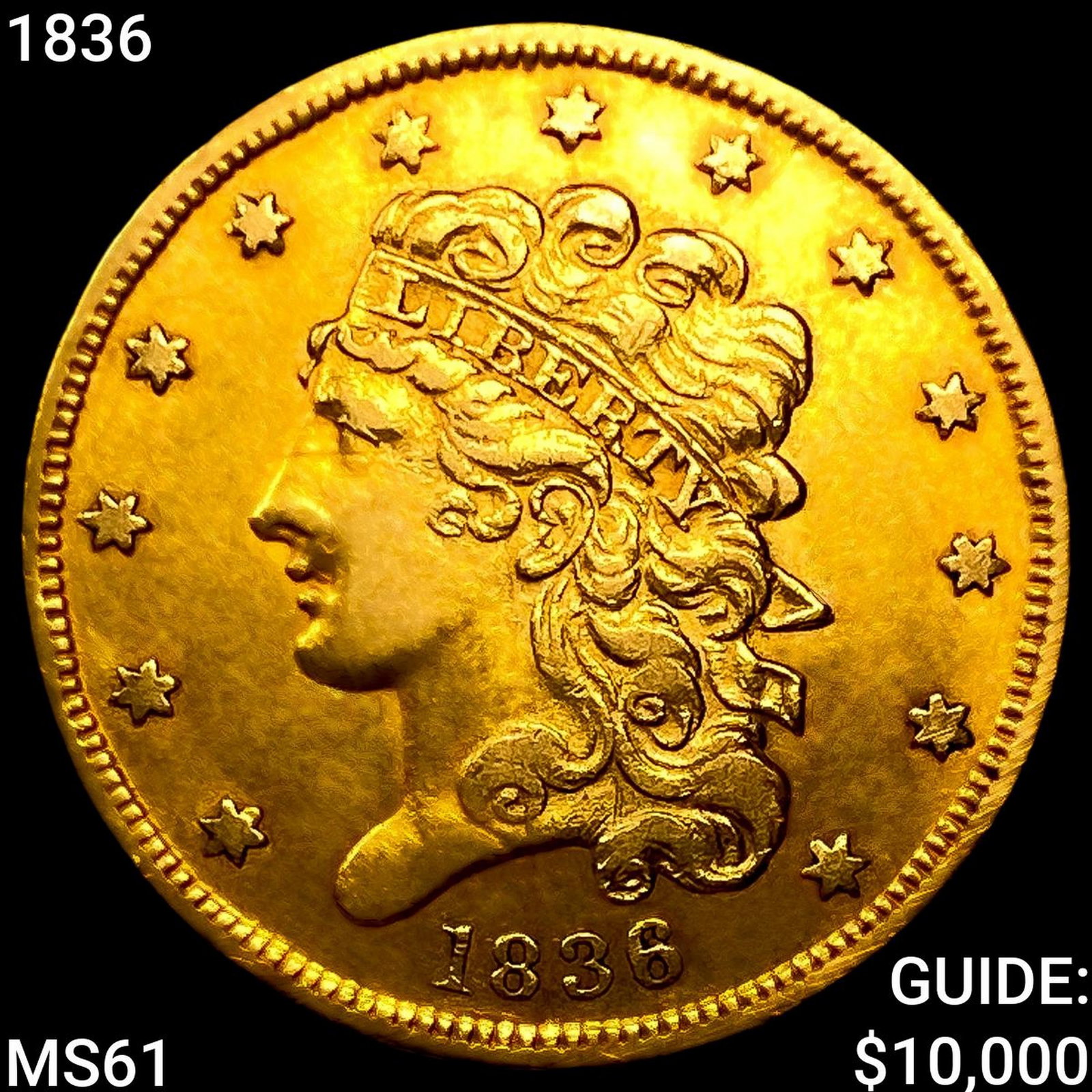 1836 $5 Gold Half Eagle (1 of 2)
