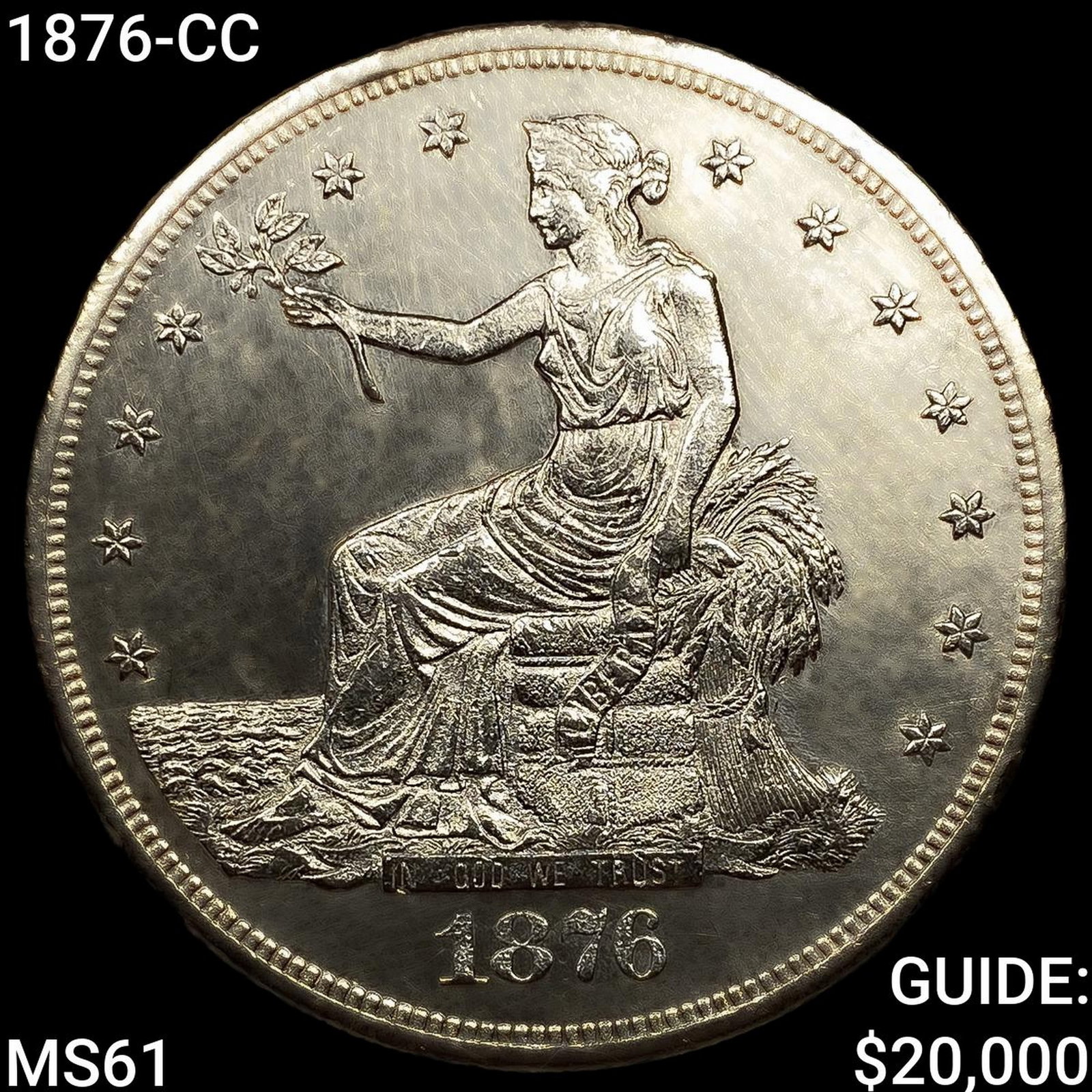 1876-CC Silver Trade Dollar: 1876-CC Silver Trade Dollar