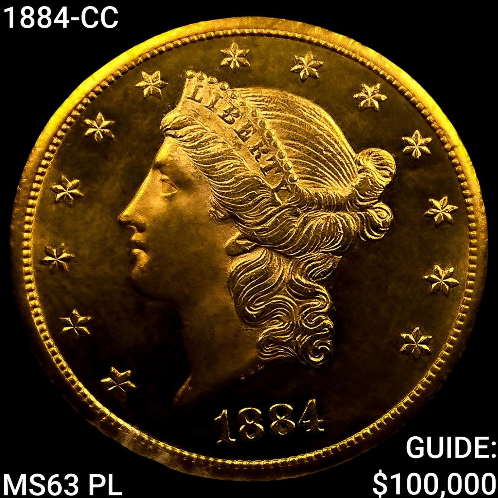 1884-CC $20 Gold Double Eagle: 1884-CC $20 Gold Double Eagle