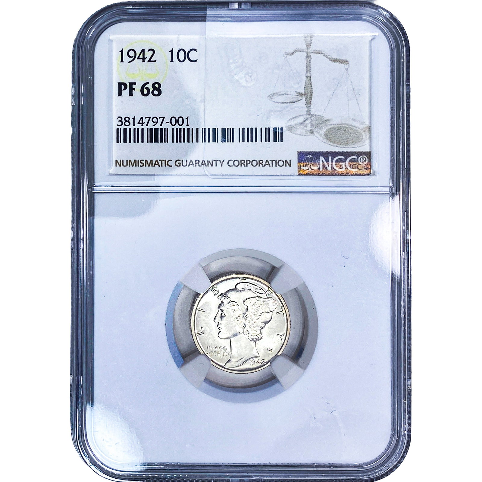 1942 Mercury Silver Dime NGC PF68 (1 of 4)