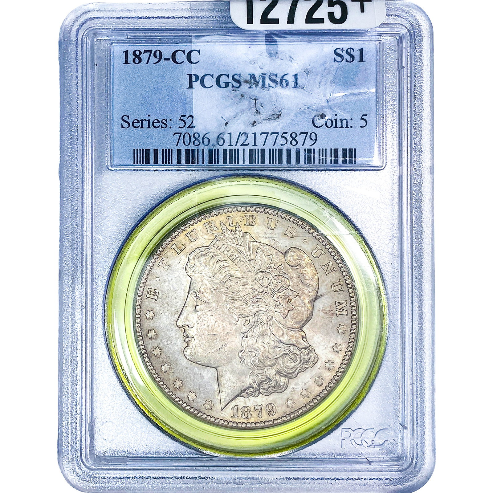 1879-CC Morgan Silver Dollar PCGS MS61: 1879-CC Morgan Silver Dollar PCGS MS61