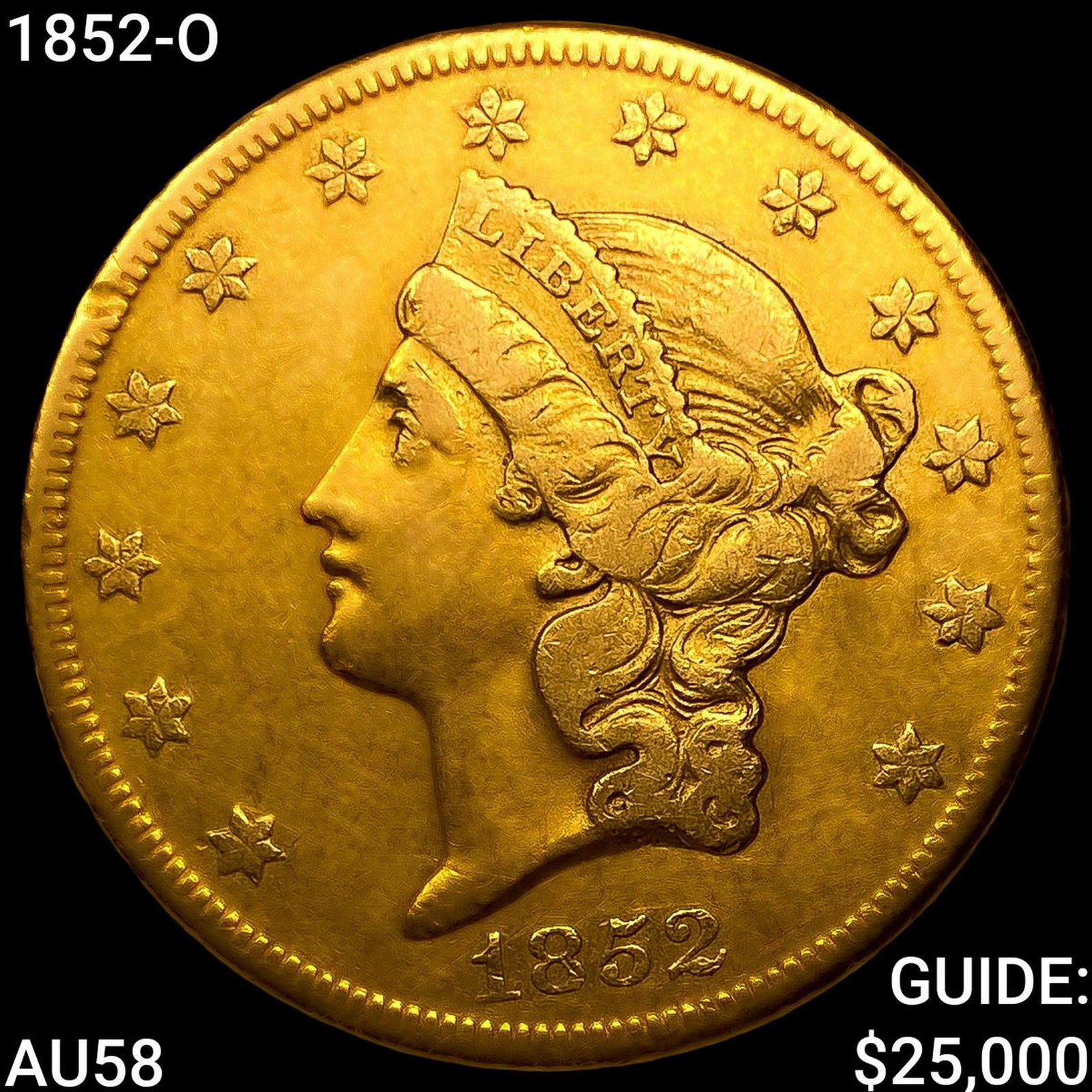 1852-O $20 Gold Double Eagle (1 of 2)