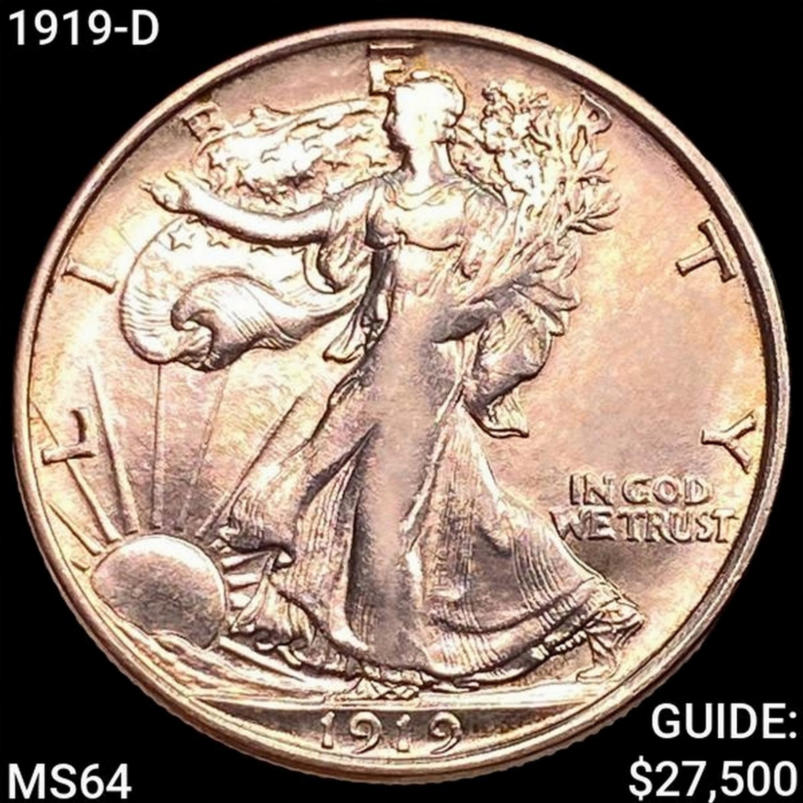 1919 Walking Liberty Half Dollar (1 of 2)