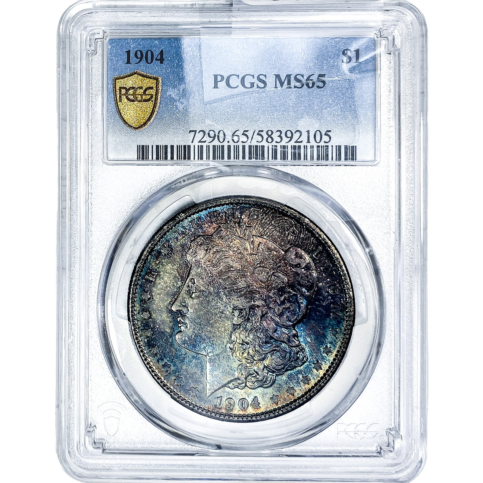 1904 Morgan Silver Dollar PCGS MS65: 1904 Morgan Silver Dollar PCGS MS65