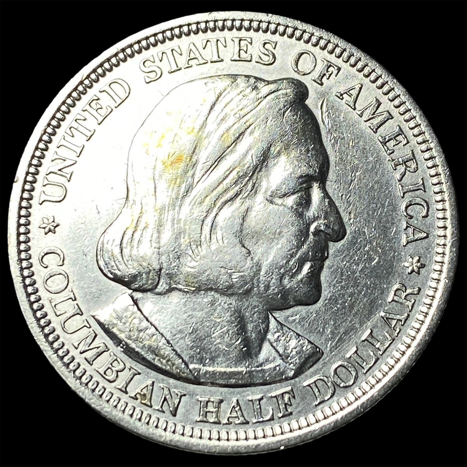 1893 Silver Columbian Half Dollar CHOICE AU: 1893 Silver Columbian Half Dollar CHOICE AU