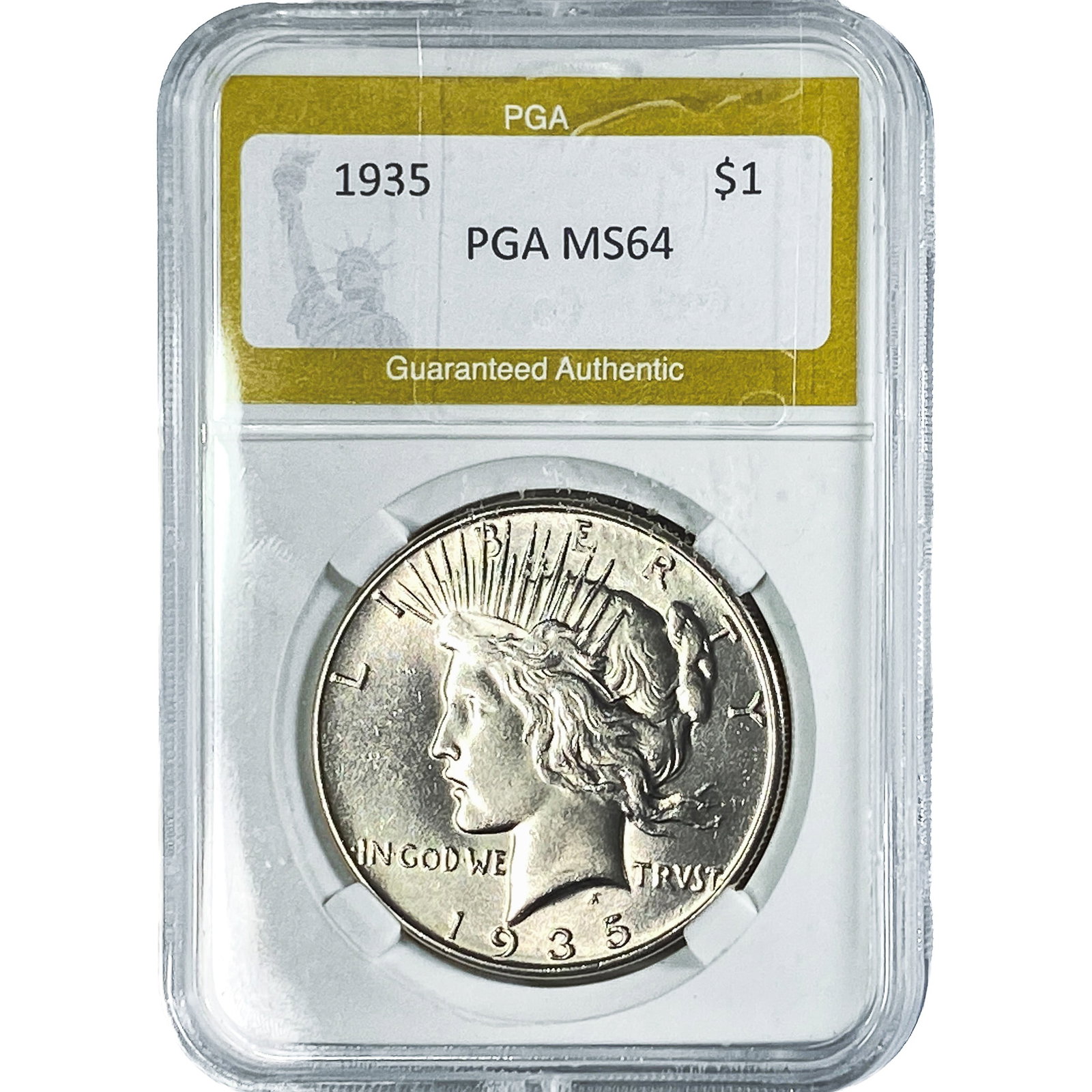 1935 Silver Peace Dollar PGA MS64 (1 of 2)