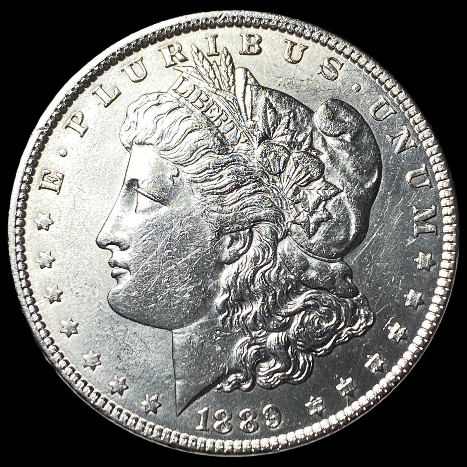 1889 Morgan Silver Dollar CLOSELY UNCIRCULATED: 1889 Morgan Silver Dollar CLOSELY UNCIRCULATED