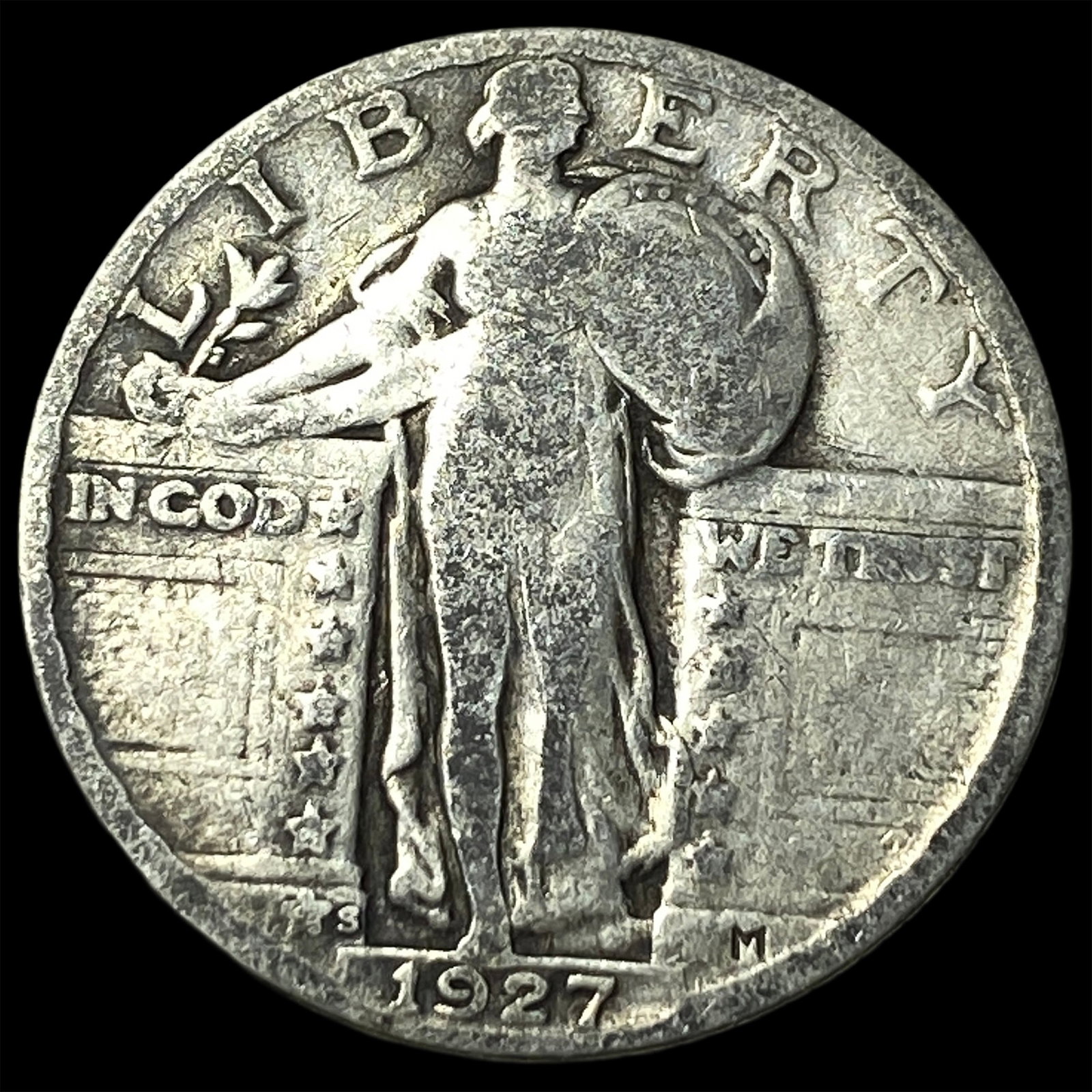1927-S Standing Liberty Quarter LIGHTLY CIRCULATED: 1927-S Standing Liberty Quarter LIGHTLY CIRCULATED