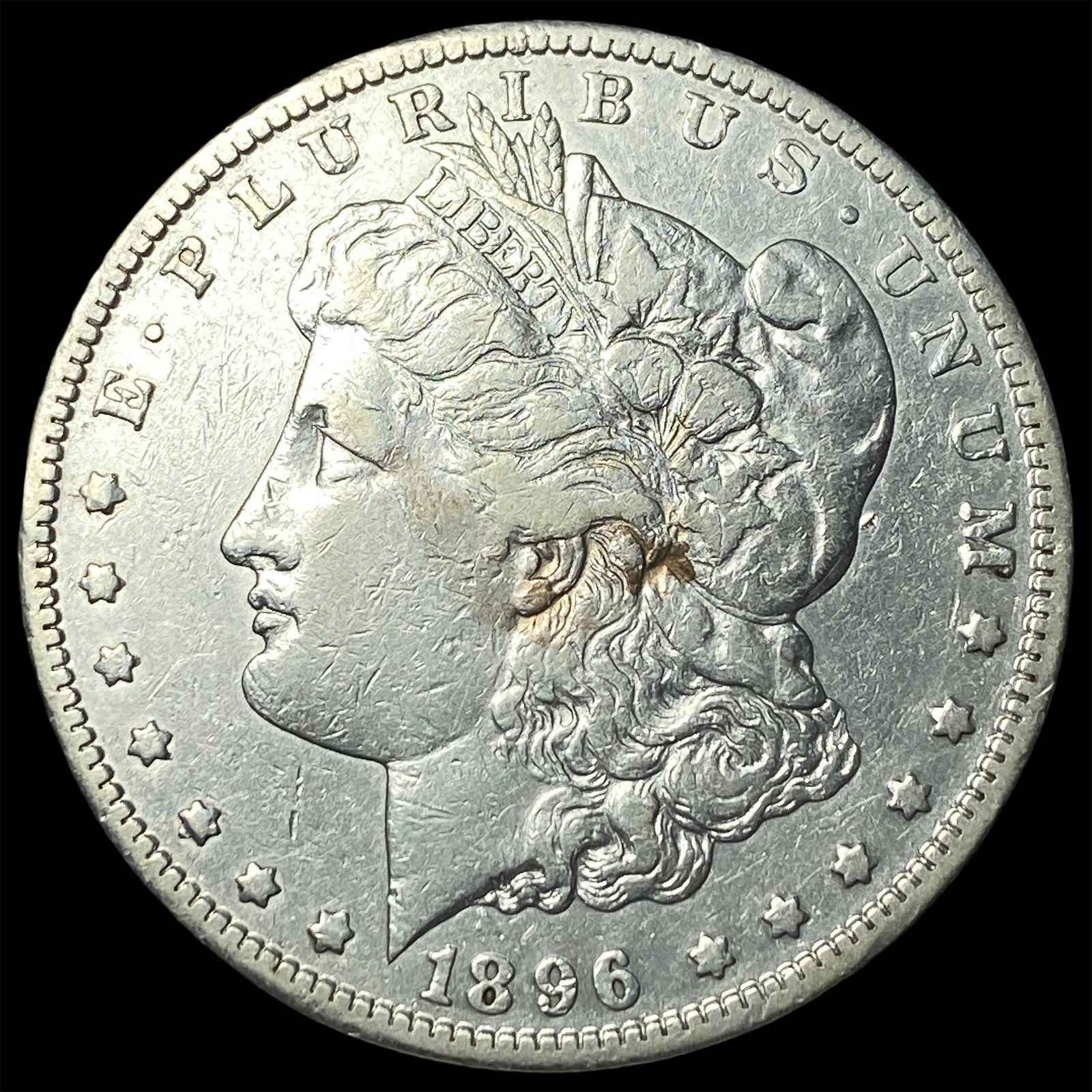 1896-S Silver Morgan Dollar CLOSELY UNCIRCULATED: 1896-S Silver Morgan Dollar CLOSELY UNCIRCULATED