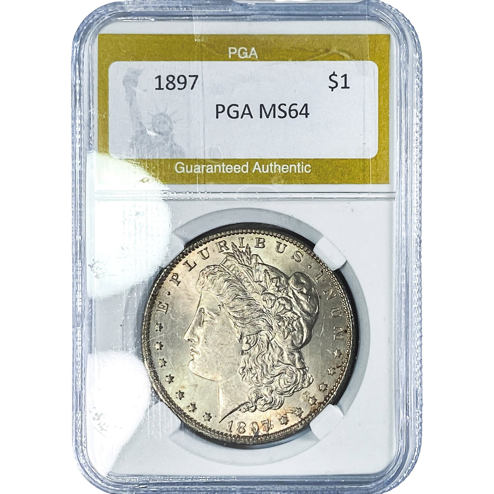 1897 Morgan Silver Dollar PGA MS64: 1897 Morgan Silver Dollar PGA MS64
