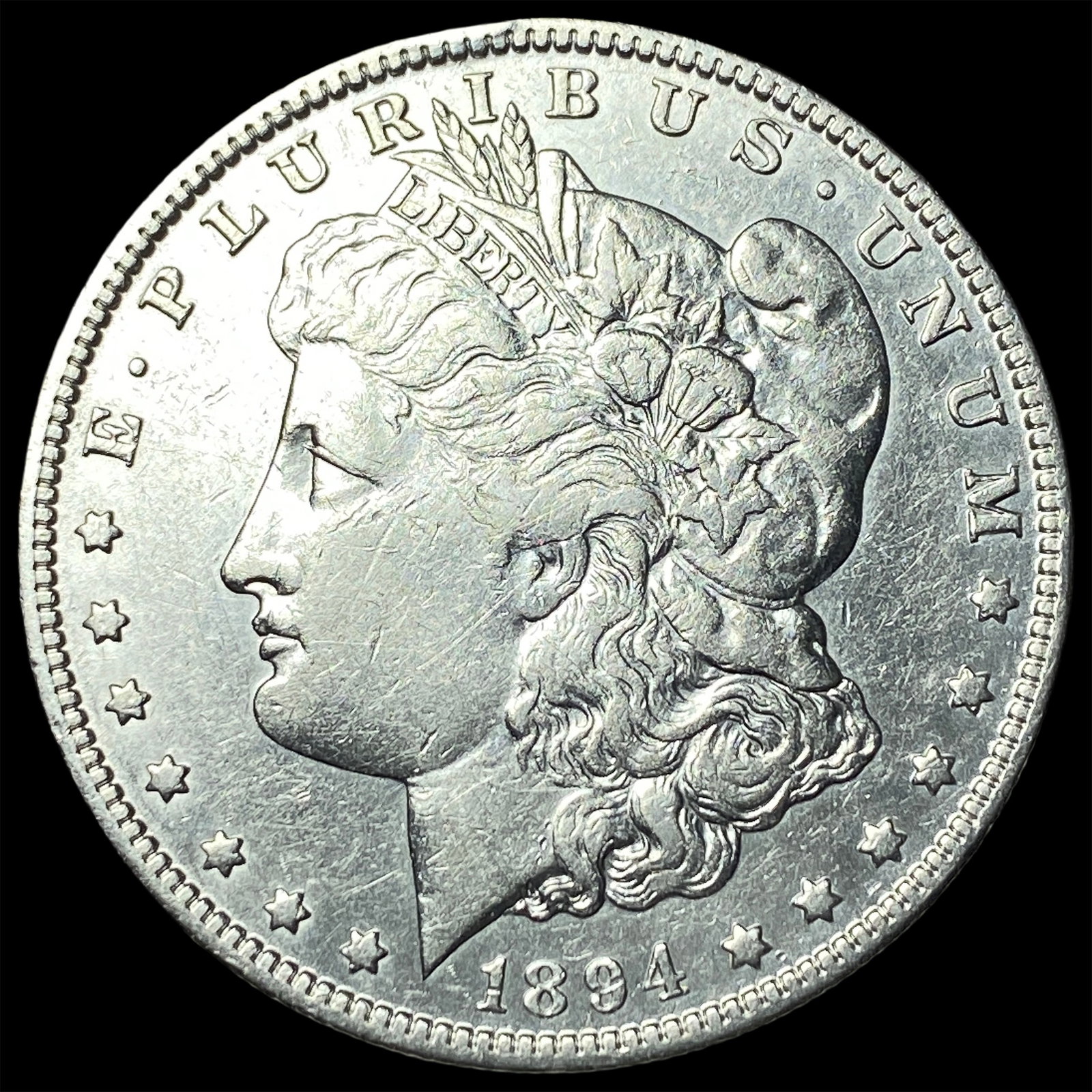 1894-O Silver Morgan Dollar NEARLY UNCIRCULATED: 1894-O Silver Morgan Dollar NEARLY UNCIRCULATED