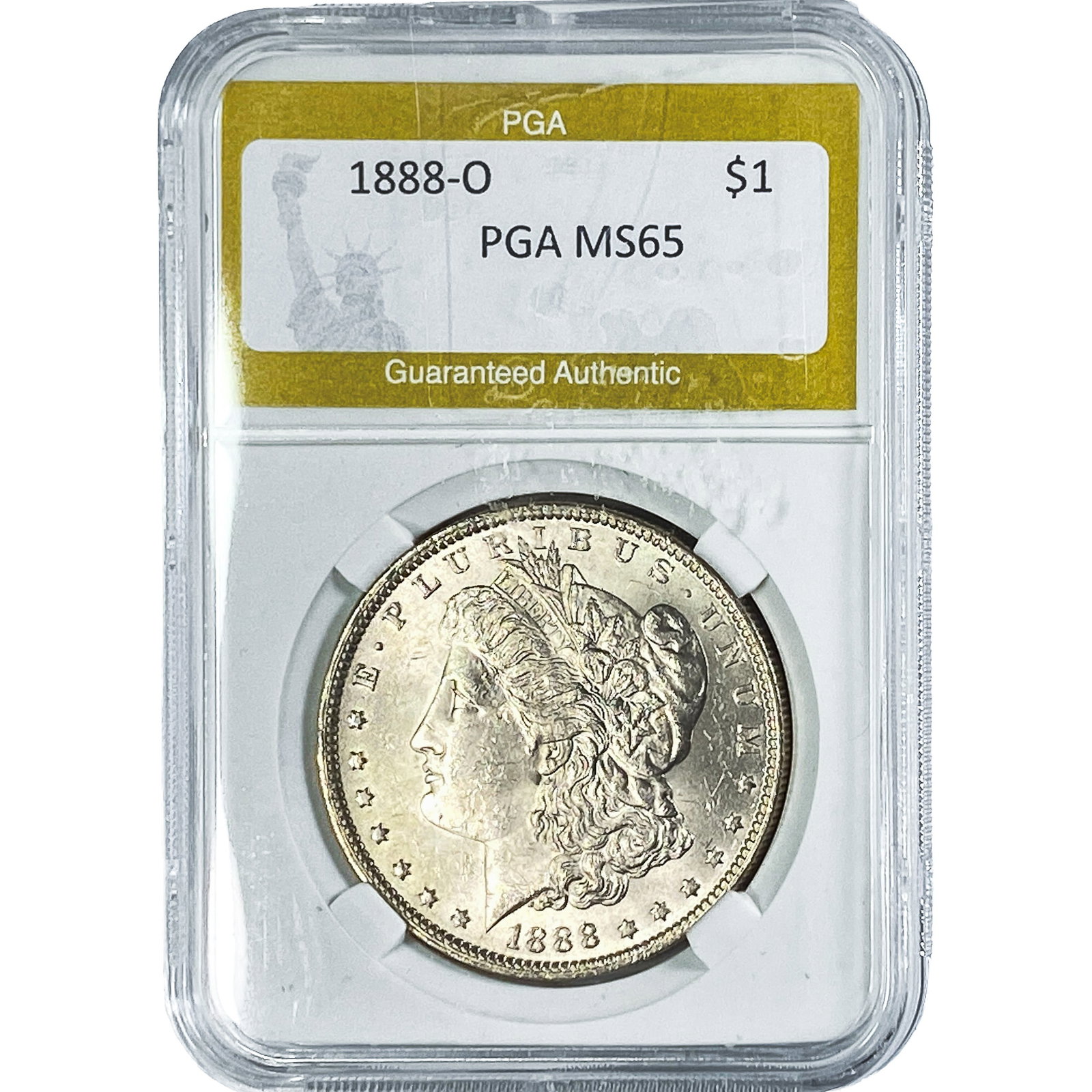 1888-O Morgan Silver Dollar PGA MS65: 1888-O Morgan Silver Dollar PGA MS65