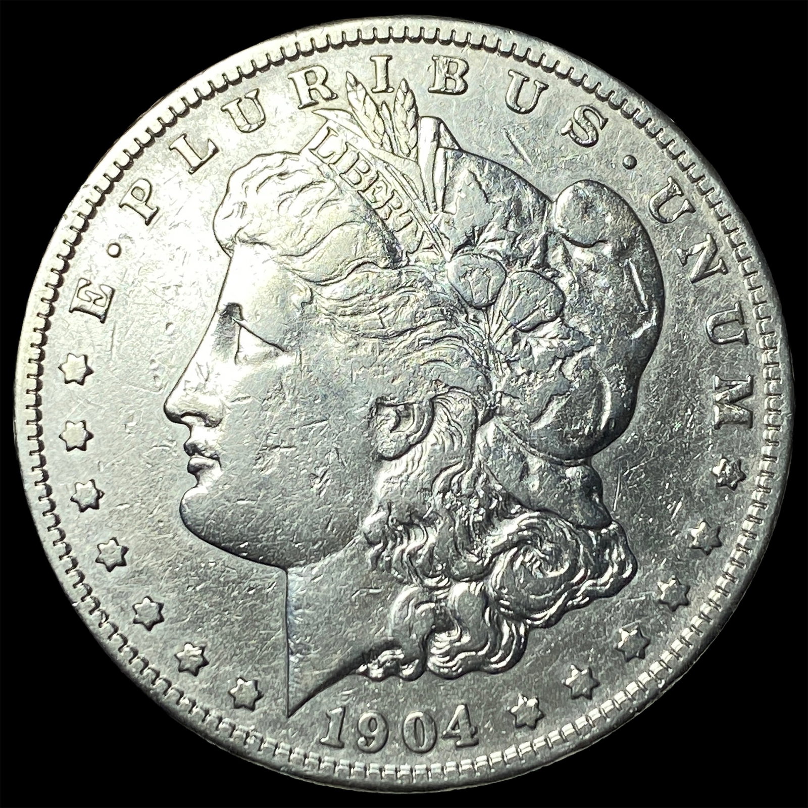 1904-S Silver Morgan Dollar NEARLY UNCIRCULATED: 1904-S Silver Morgan Dollar NEARLY UNCIRCULATED