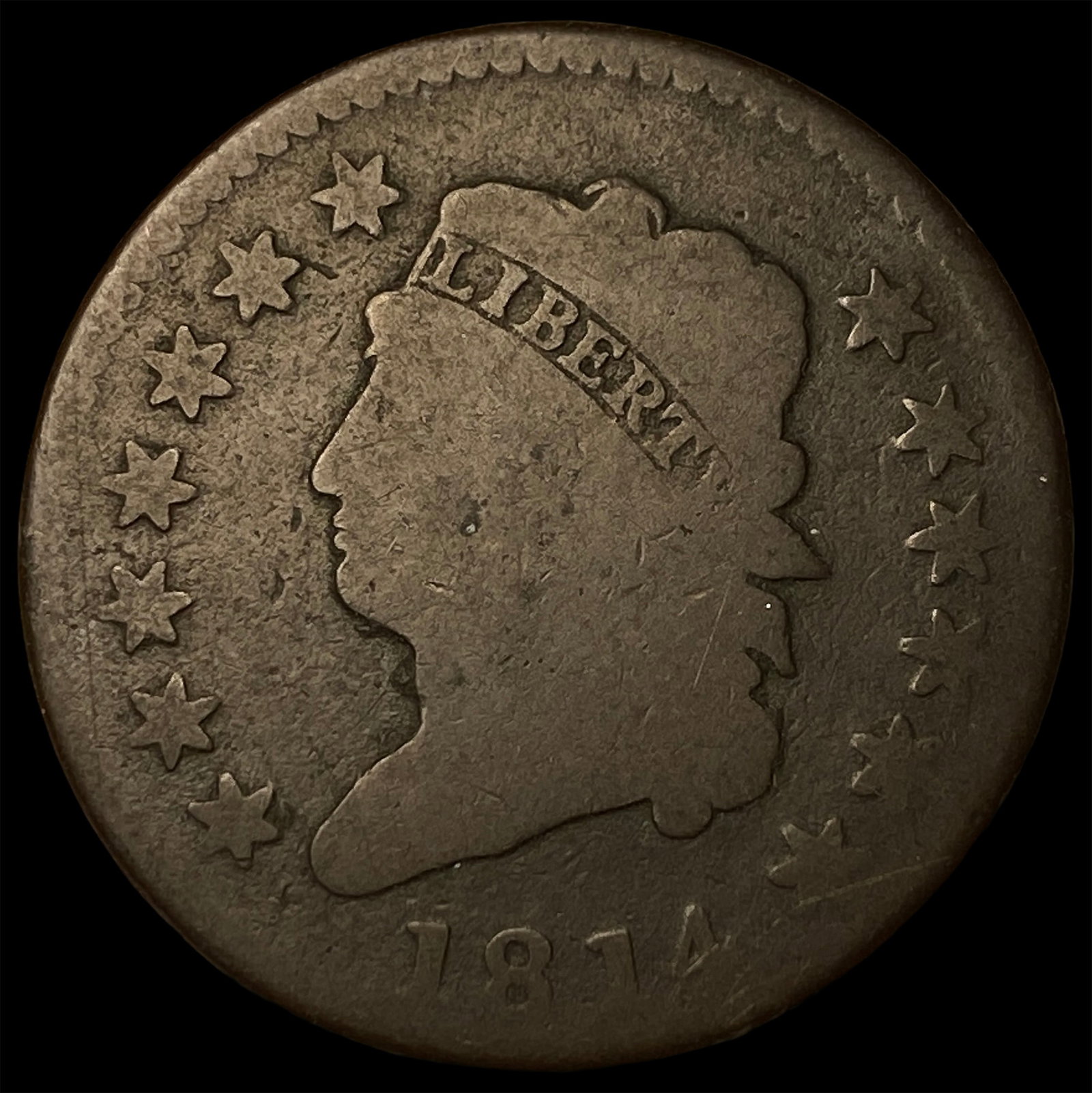 1814 Classic Head Large Cent NICELY CIRCULATED (1 of 2)
