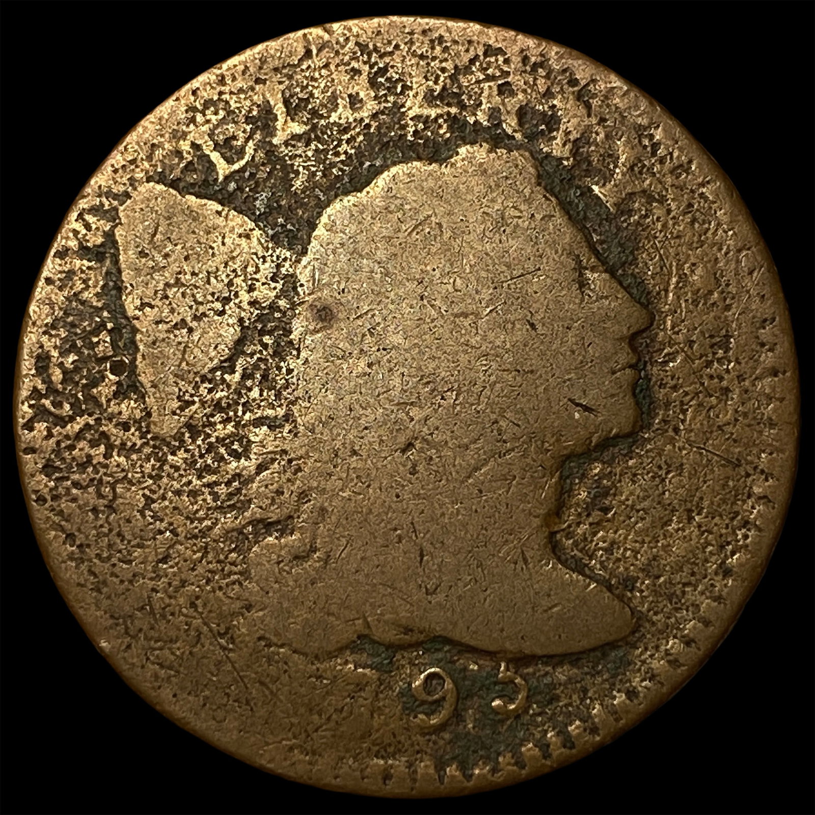 1795 Liberty Cap Large Cent LIGHTLY CIRCULATED (1 of 2)