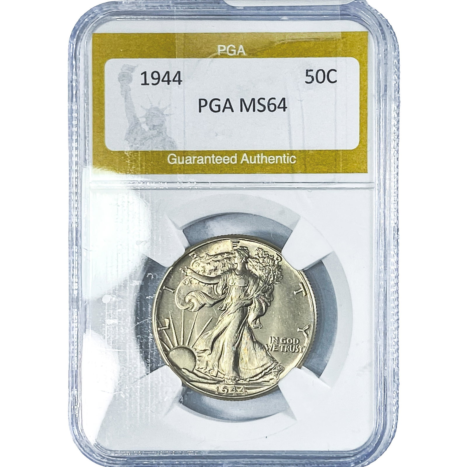 1944 Walking Liberty Half Dollar PGA MS64: 1944 Walking Liberty Half Dollar PGA MS64
