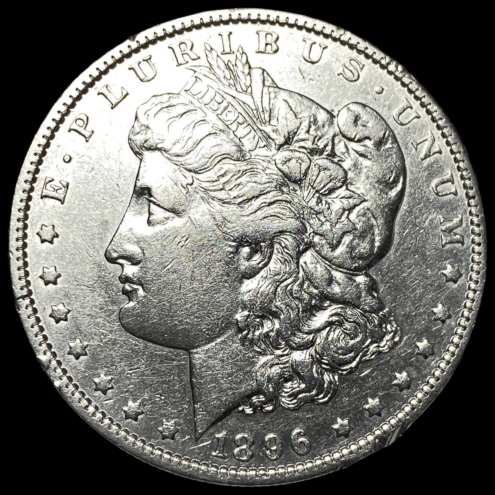 1896-S Silver Morgan Dollar NEARLY UNCIRCULATED: 1896-S Silver Morgan Dollar NEARLY UNCIRCULATED