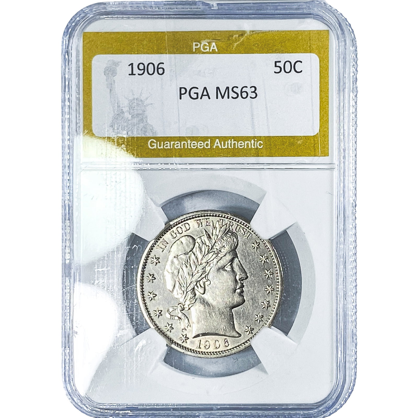 1906 Barber Half Dollar PGA MS63 (1 of 2)