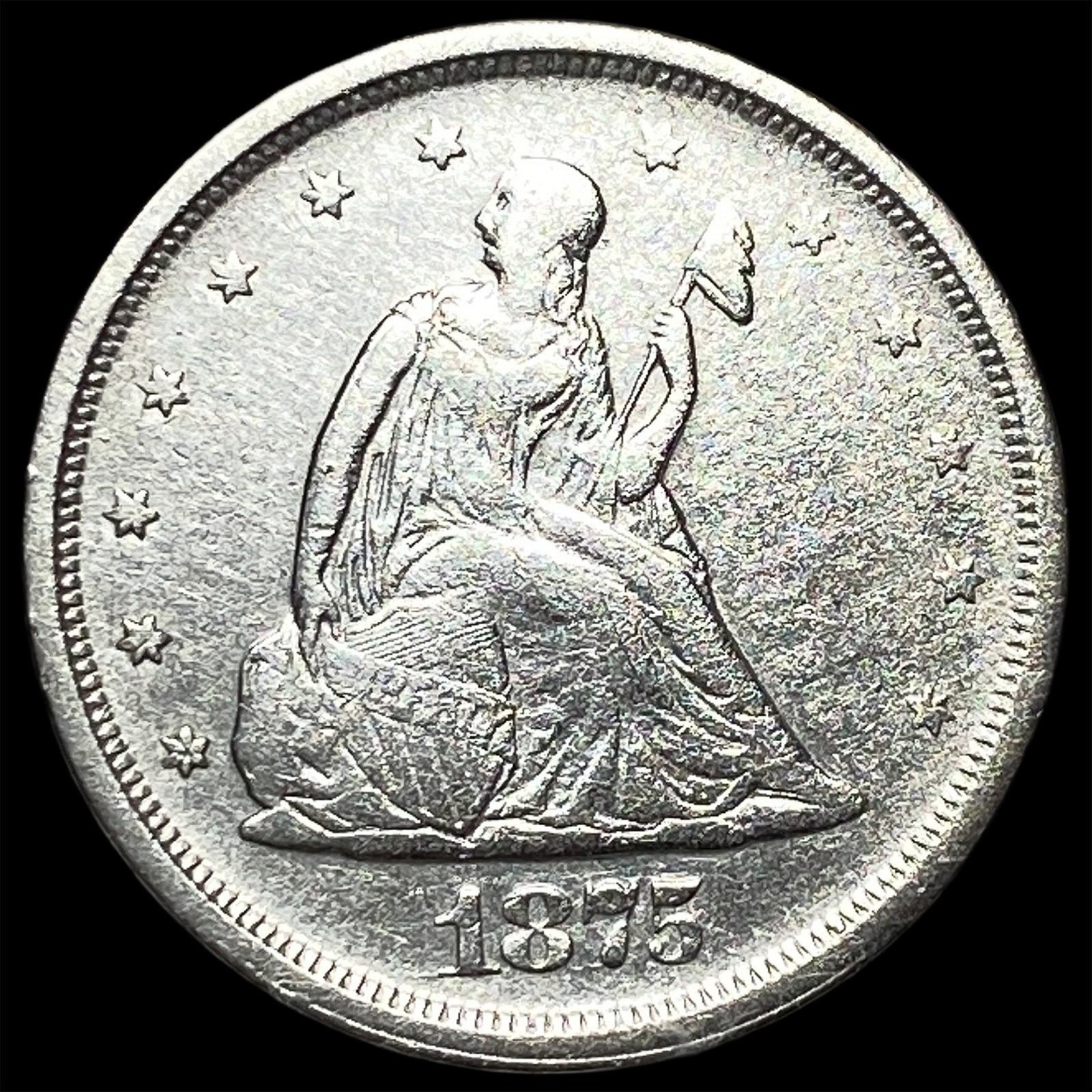 1875-S Twenty Cent Piece ABOUT UNCIRCULATED (1 of 2)
