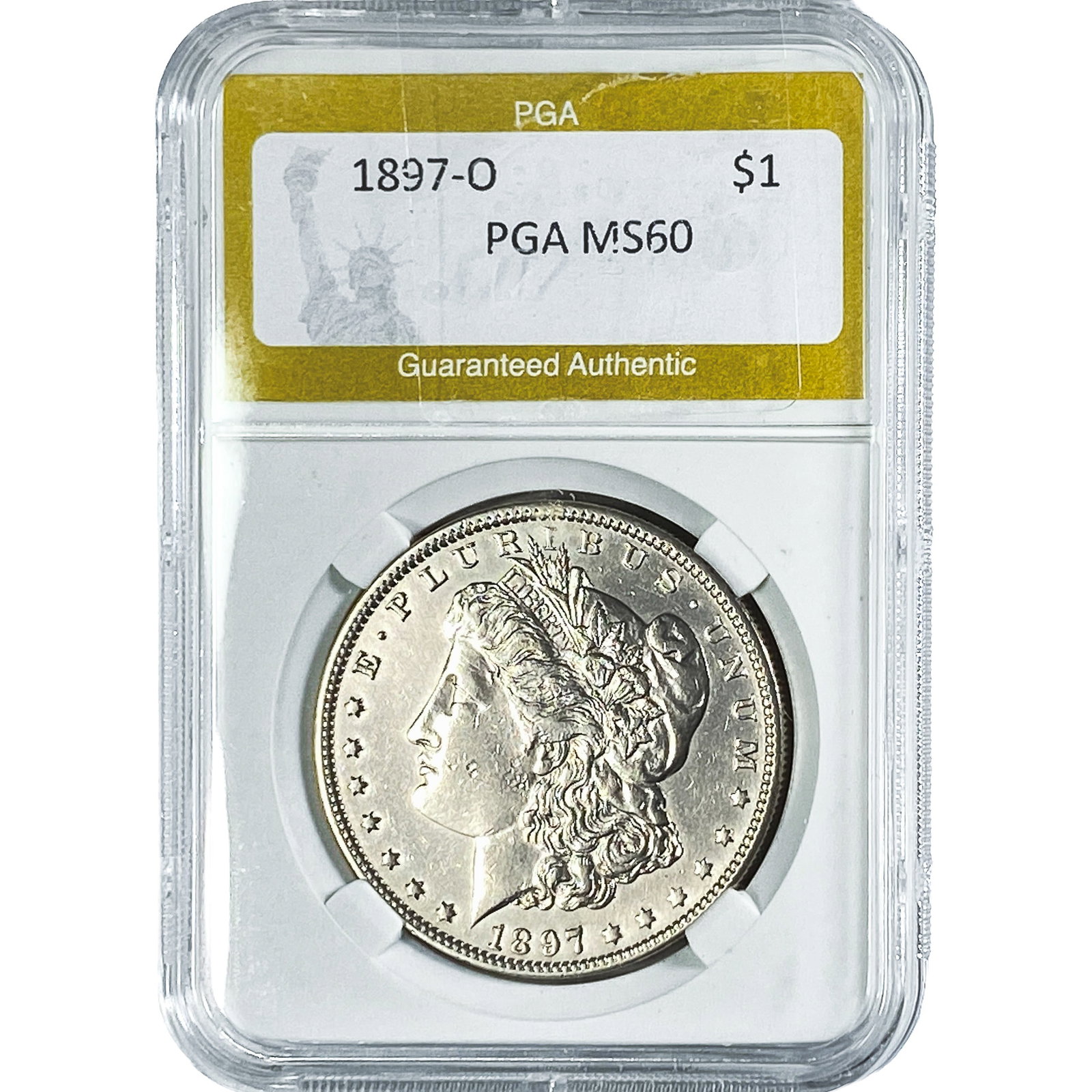 1897-O Morgan Silver Dollar PGA MS60 (1 of 2)