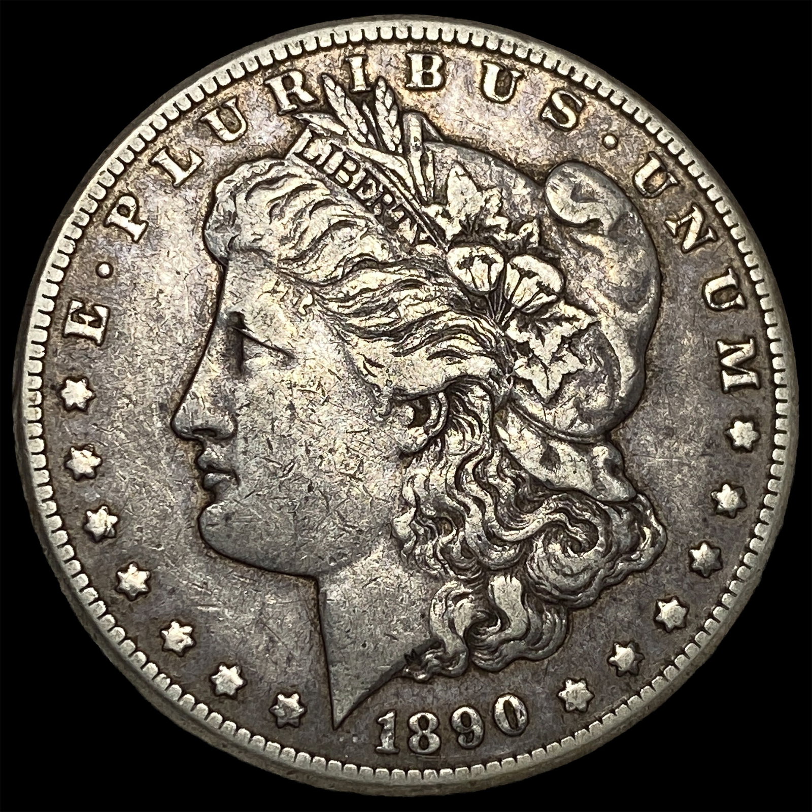 1890-CC Silver Morgan Dollar LIGHTLY CIRCULATED: 1890-CC Silver Morgan Dollar LIGHTLY CIRCULATED