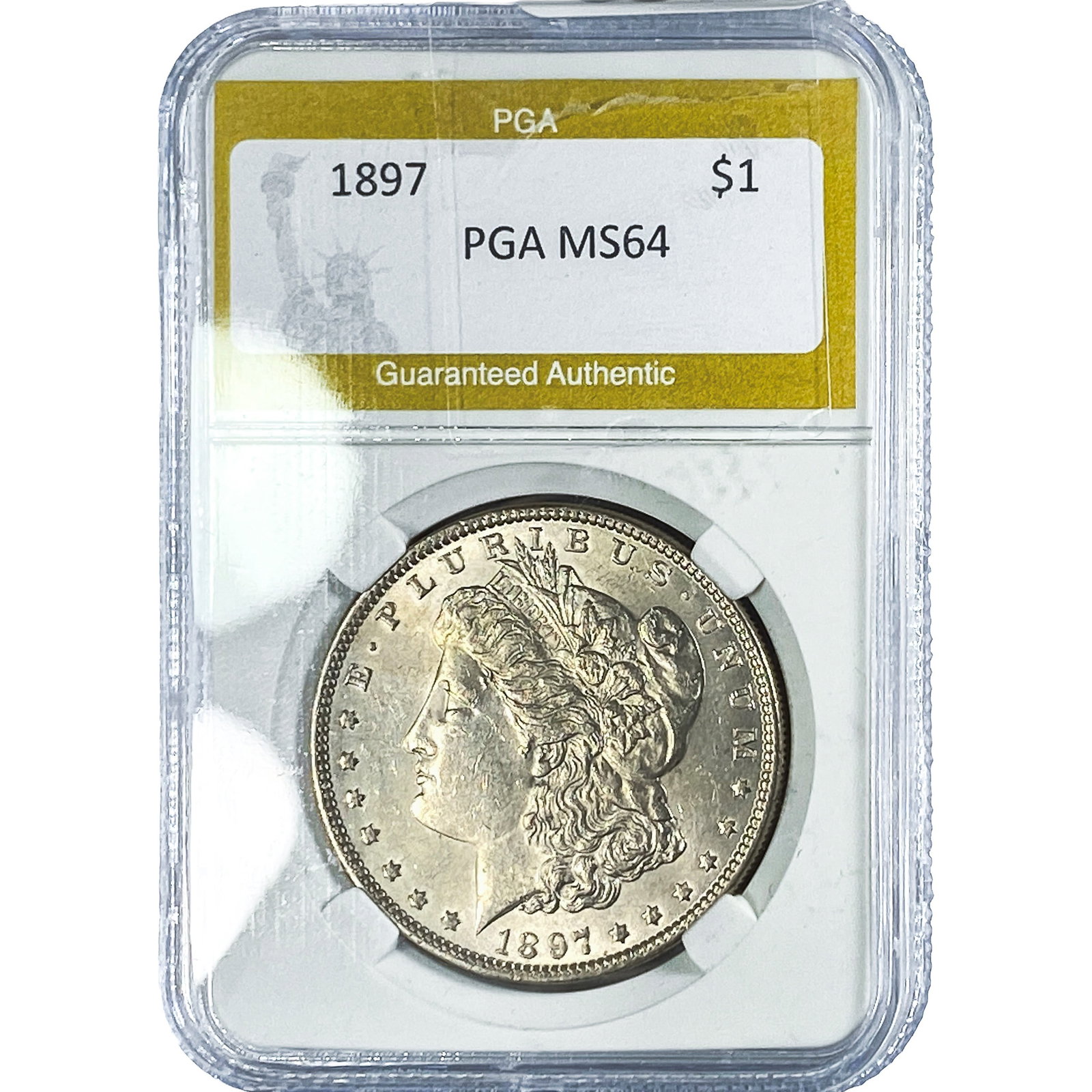 1897 Morgan Silver Dollar PGA MS64: 1897 Morgan Silver Dollar PGA MS64