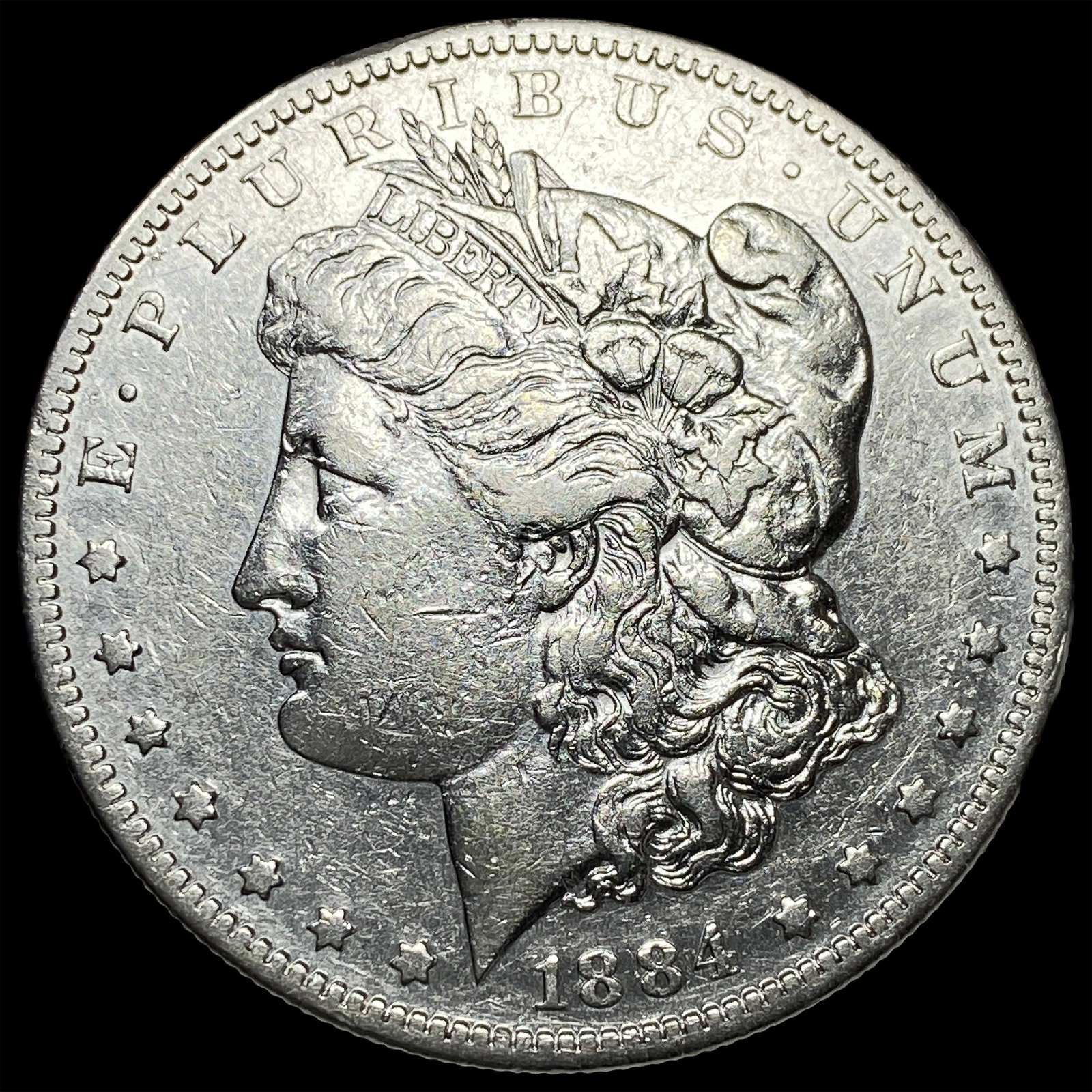 1884-S Silver Morgan Dollar CLOSELY UNCIRCULATED: 1884-S Silver Morgan Dollar CLOSELY UNCIRCULATED