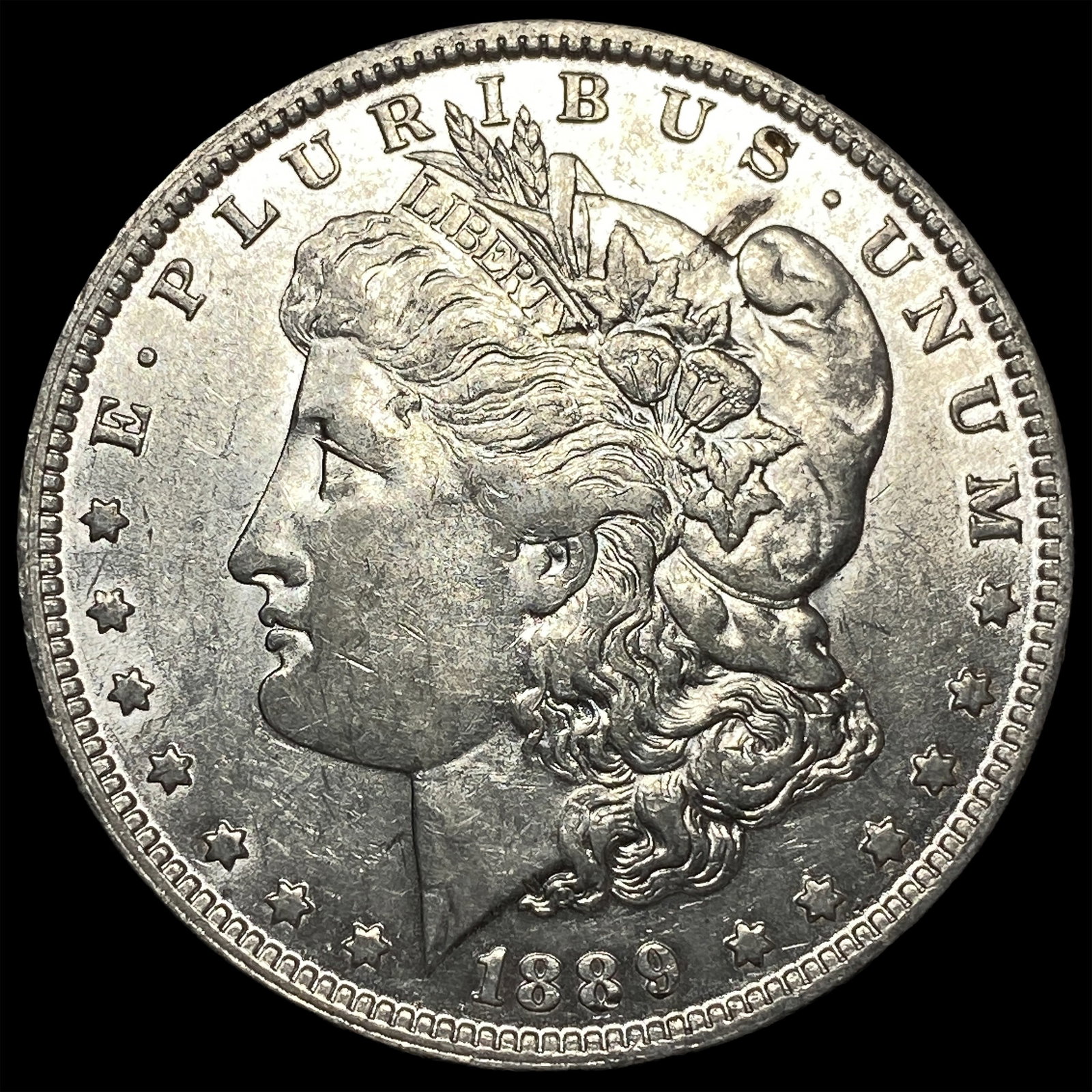 1889 Morgan Silver Dollar CHOICE AU: 1889 Morgan Silver Dollar CHOICE AU