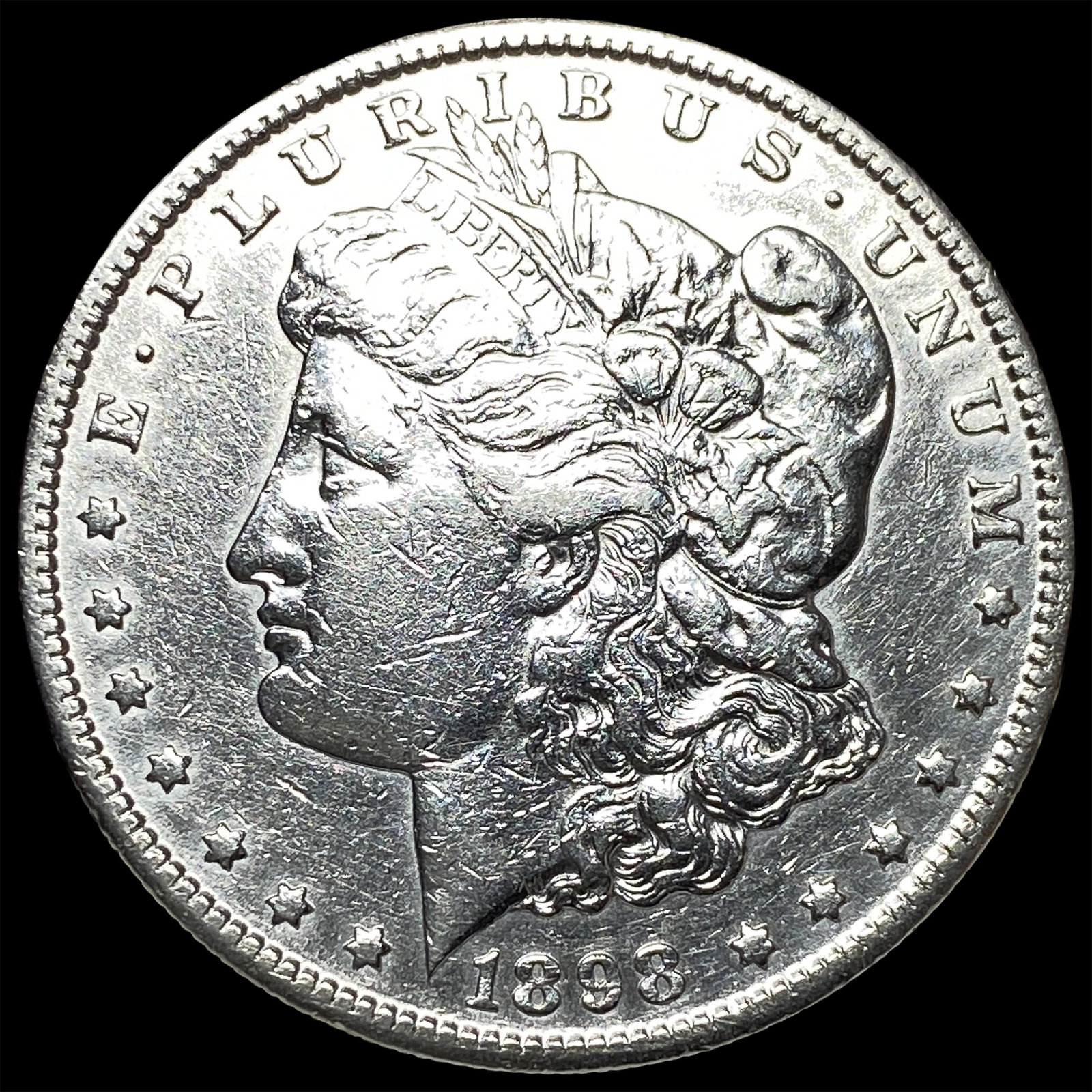 1898-S Silver Morgan Dollar CLOSELY UNCIRCULATED (1 of 2)