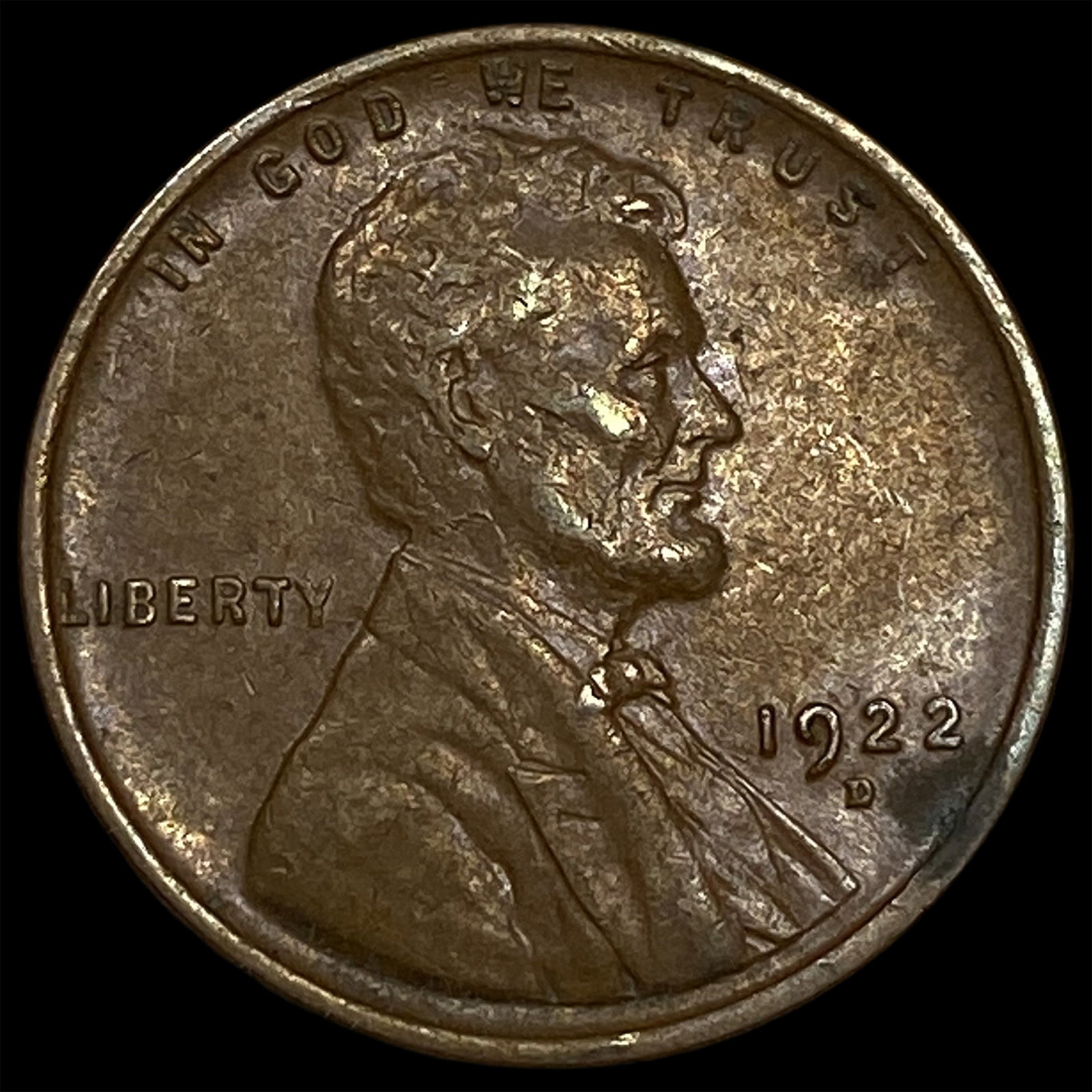 1922-D Lincoln Wheat Cent NEARLY UNCIRCULATED (1 of 2)