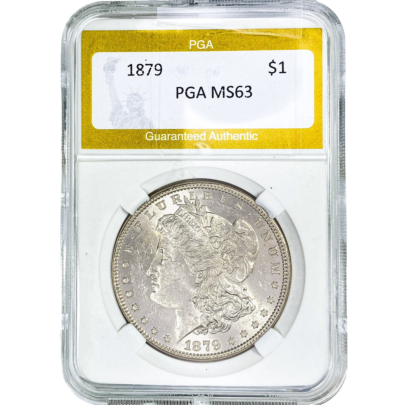1879 Morgan Silver Dollar PGA MS63: 1879 Morgan Silver Dollar PGA MS63
