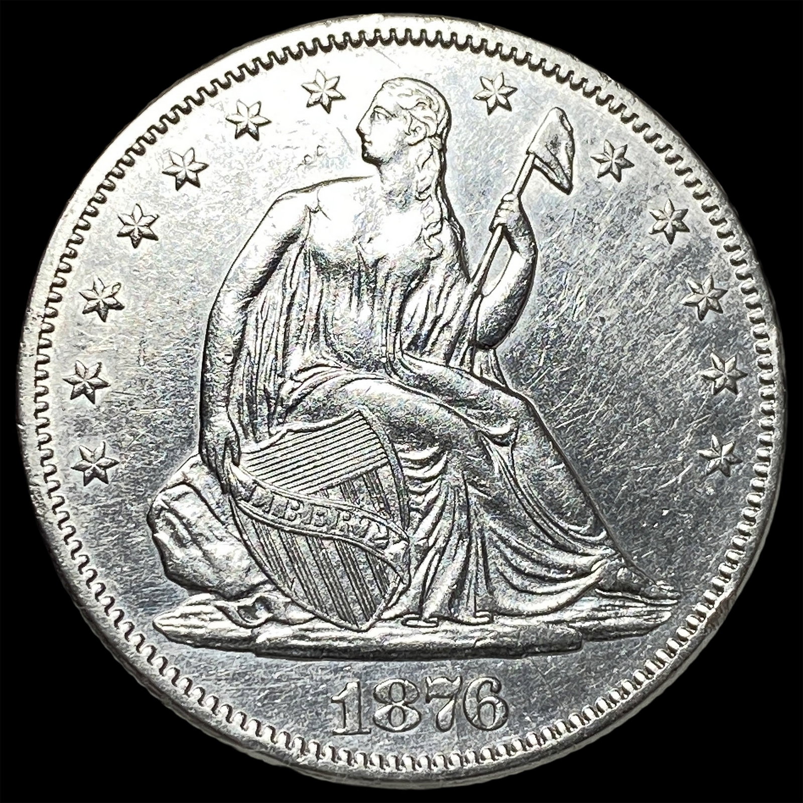 1876-S Silver Half Dollar UNCIRCULATED: 1876-S Silver Half Dollar UNCIRCULATED