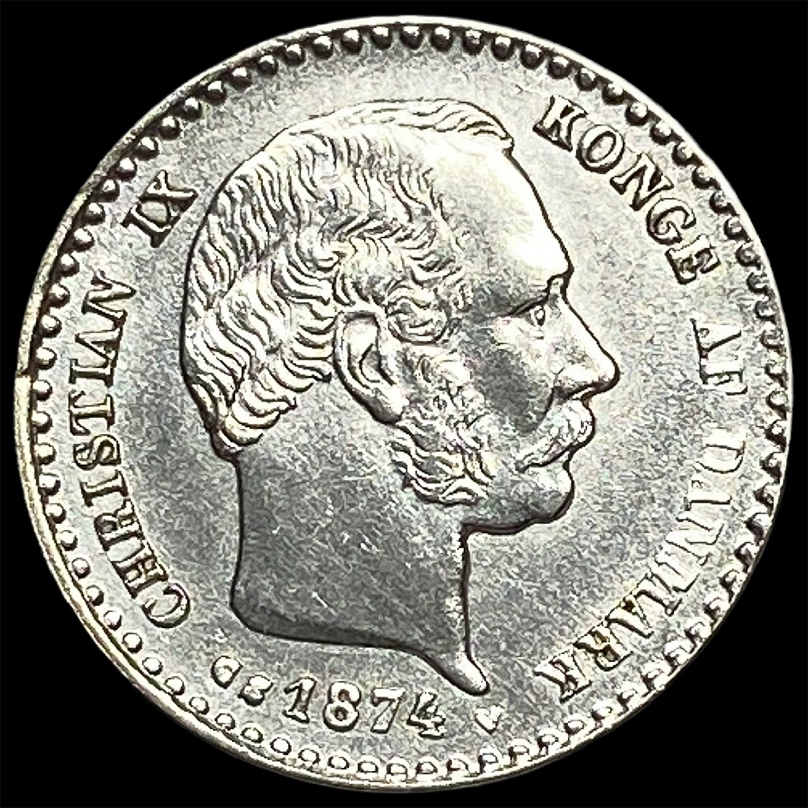 1874 Denmark Silver 10 ÃƒËœre UNCIRCULATED (1 of 2)