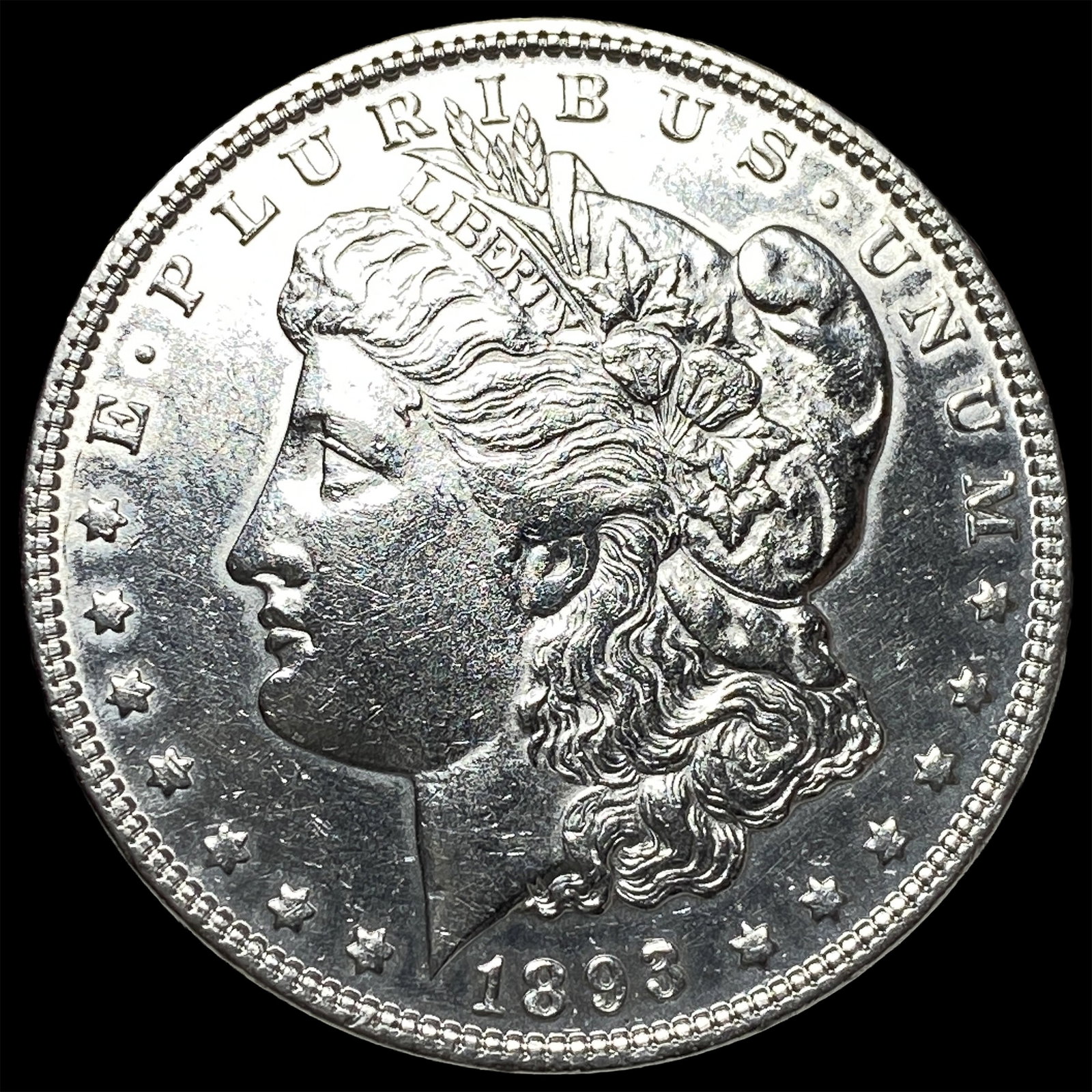 1893-S Silver Morgan Dollar CLOSELY UNCIRCULATED: 1893-S Silver Morgan Dollar CLOSELY UNCIRCULATED
