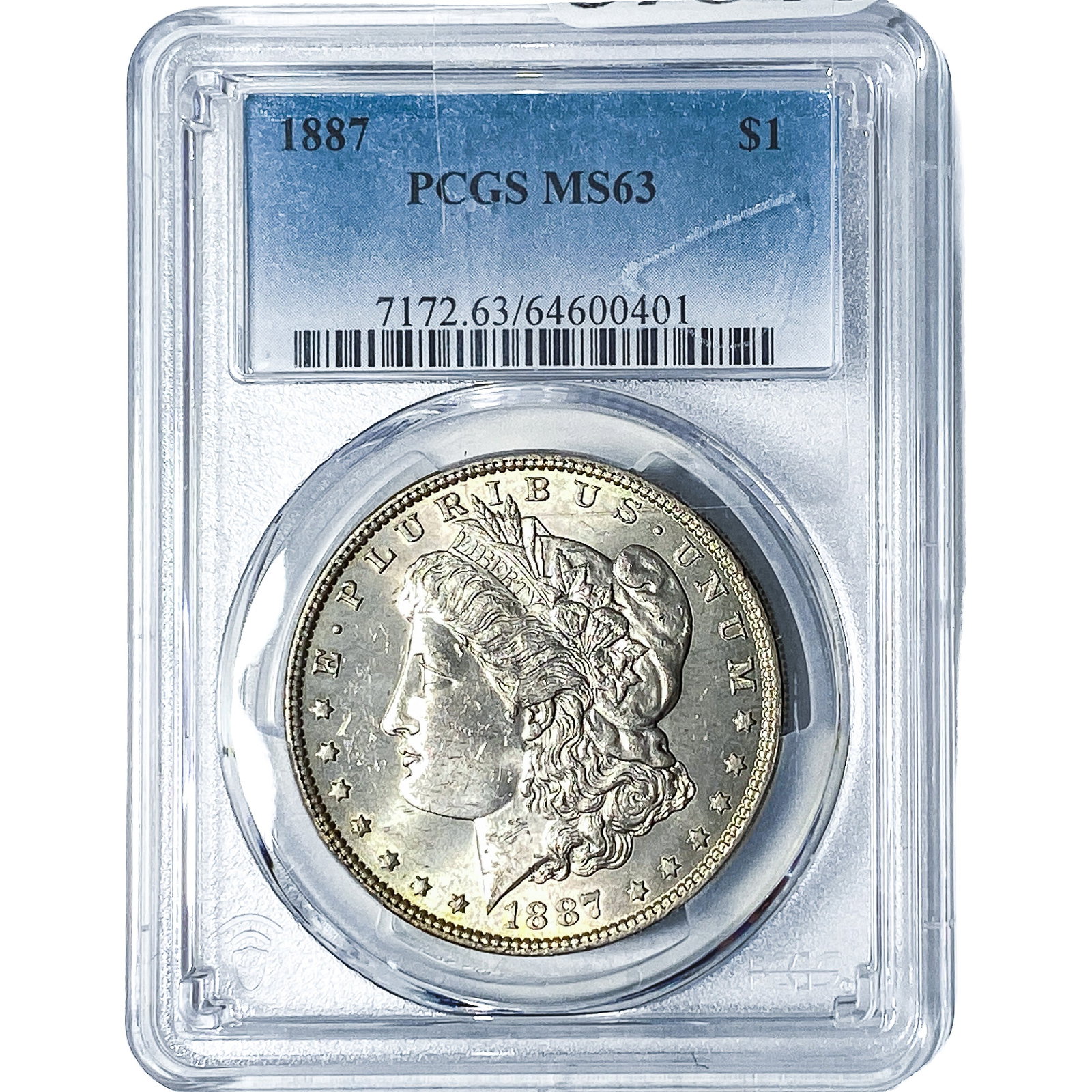 1887 Morgan Silver Dollar PCGS MS63: 1887 Morgan Silver Dollar PCGS MS63