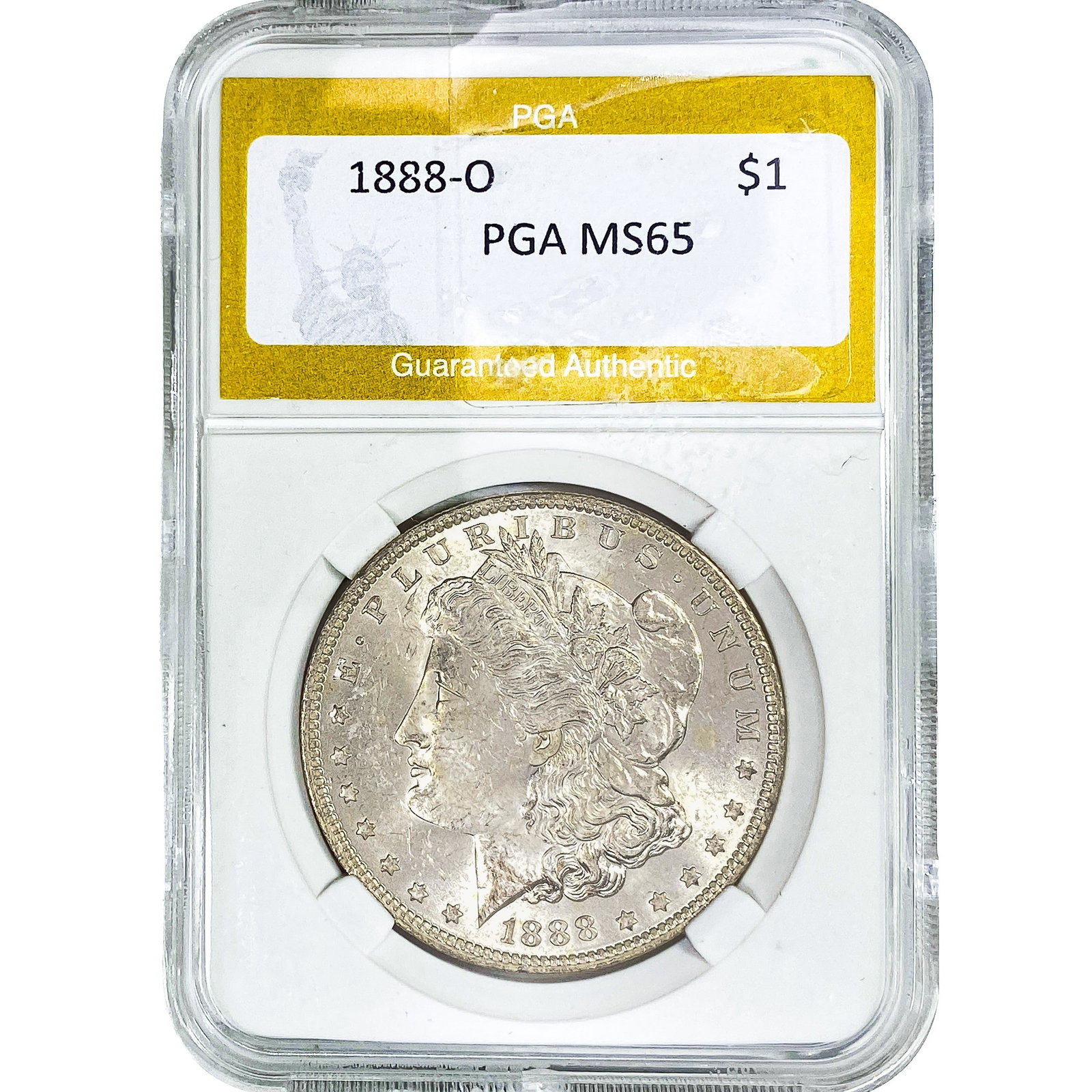 1888-O Morgan Silver Dollar PGA MS65: 1888-O Morgan Silver Dollar PGA MS65