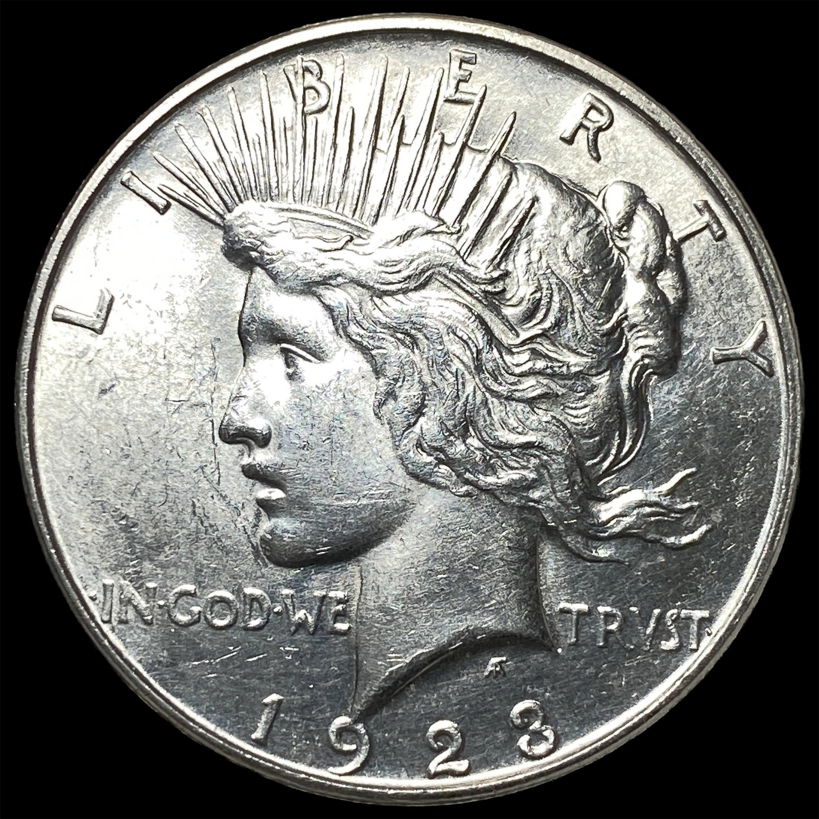1923-D Silver Peace Dollar CHOICE BU: 1923-D Silver Peace Dollar CHOICE BU