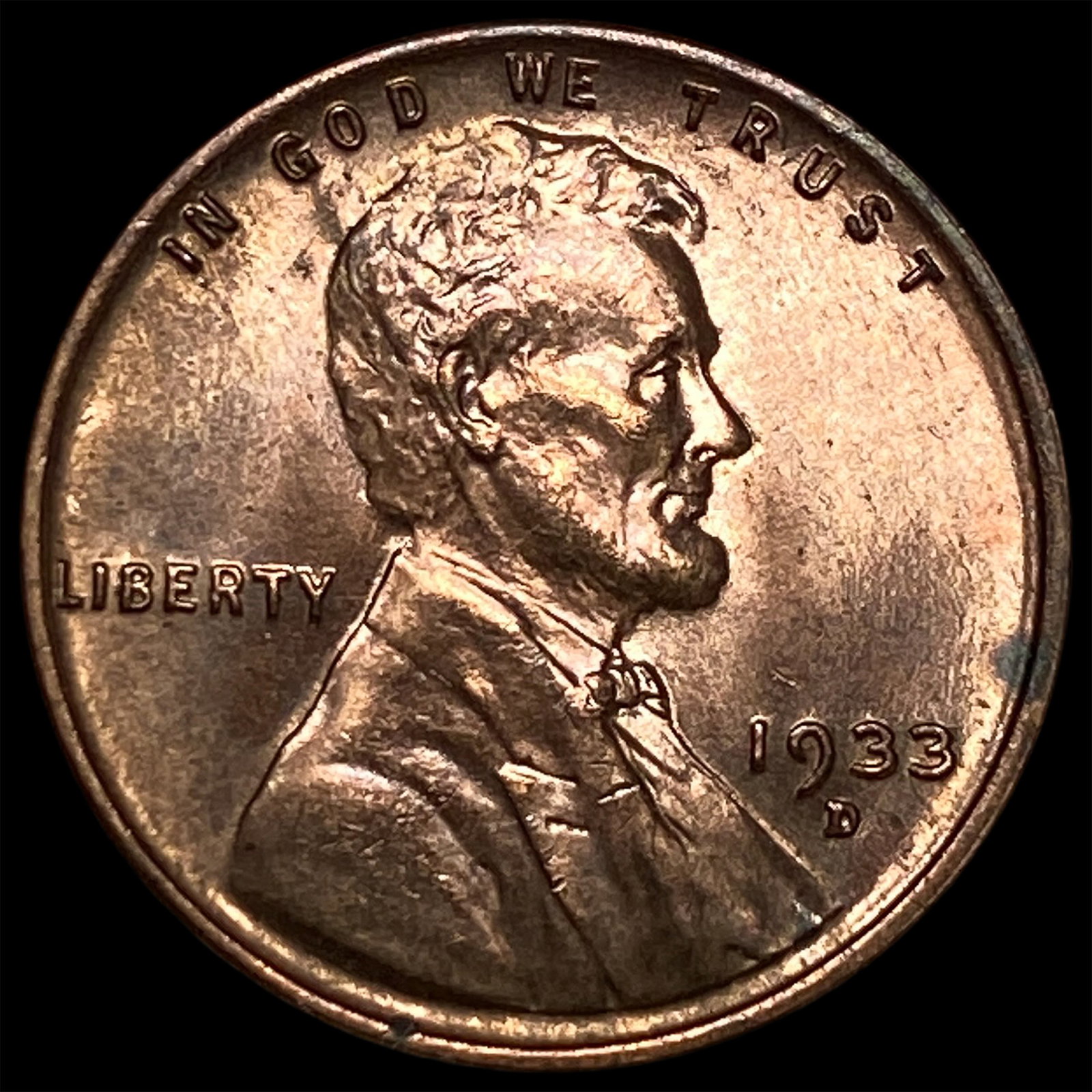 1933-D Lincoln Wheat Cent CHOICE BU (1 of 2)