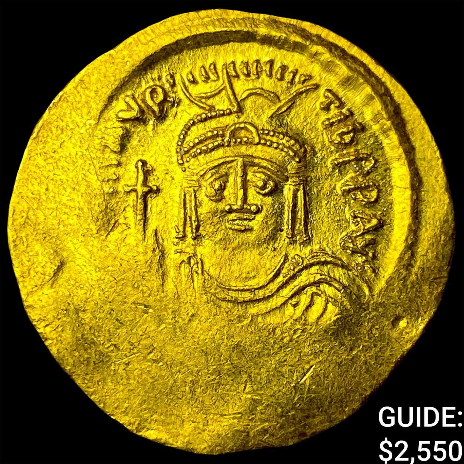 Byzantine Maurice Tiberius 578-602 Gold Solidus (1 of 2)