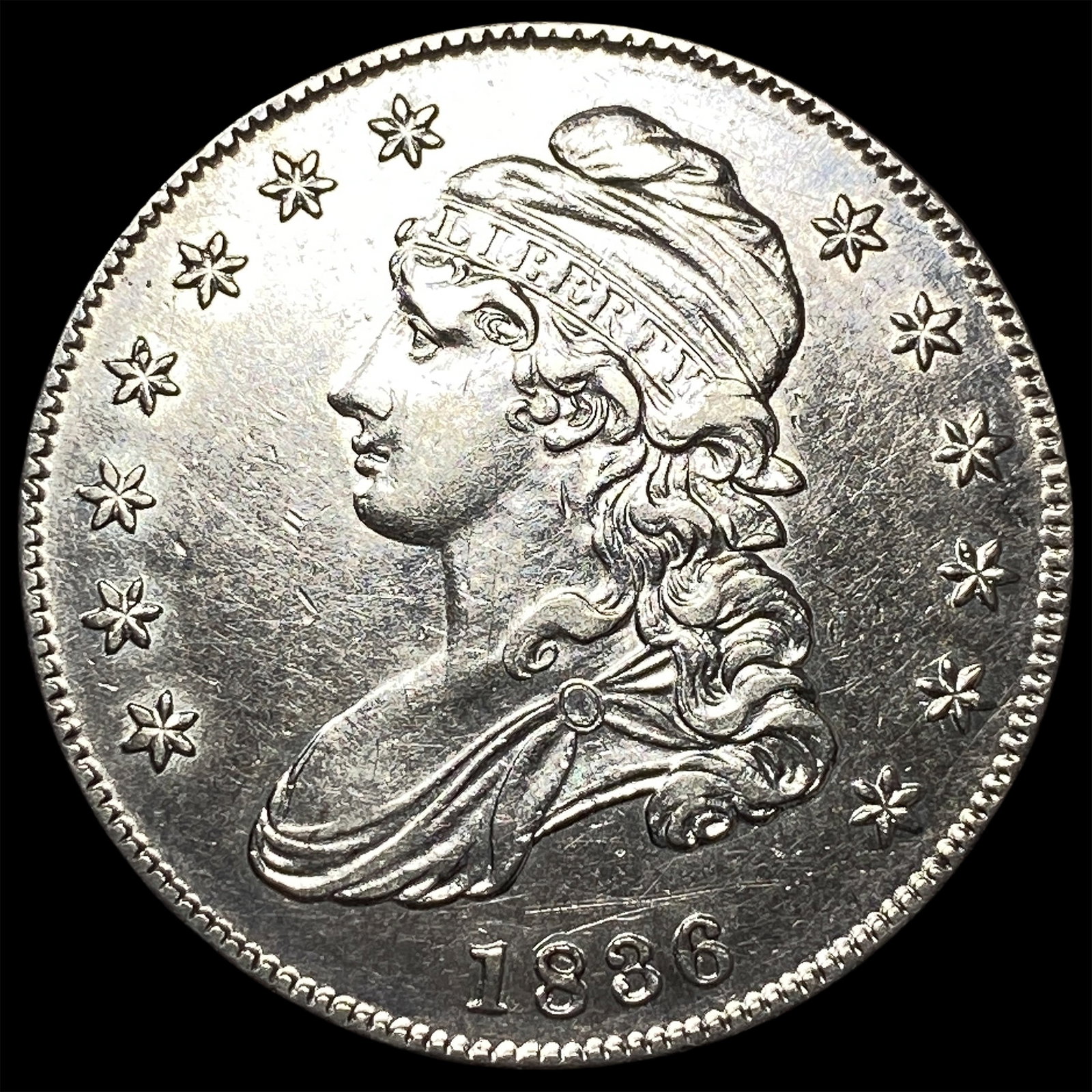 1836 Capped Bust Silver Half Dollar UNCIRCULATED: 1836 Capped Bust Silver Half Dollar UNCIRCULATED