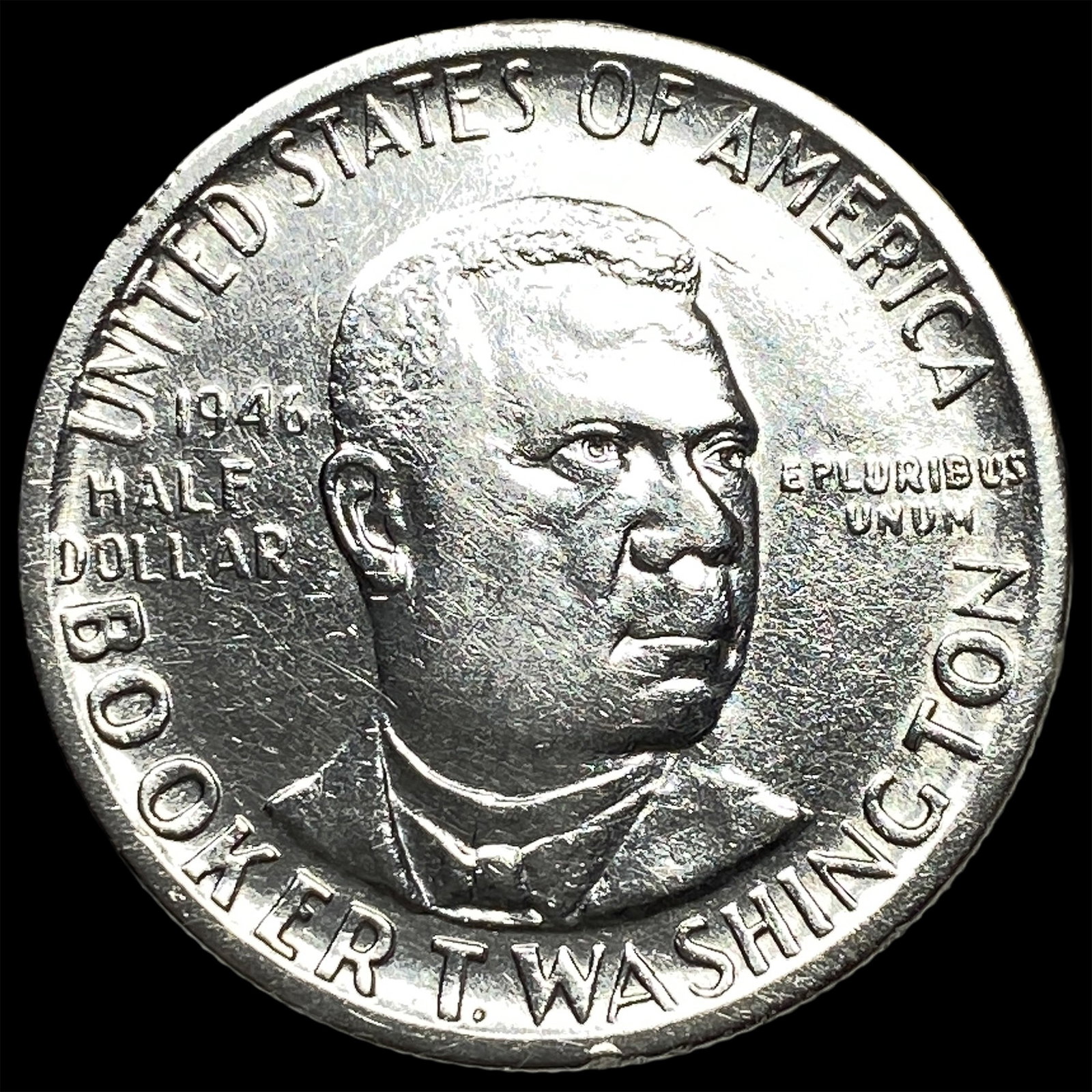 1946 Silver Half Dollar Booker T. Washington UNCIRCULATED: 1946 Silver Half Dollar Booker T. Washington UNCIRCULATED