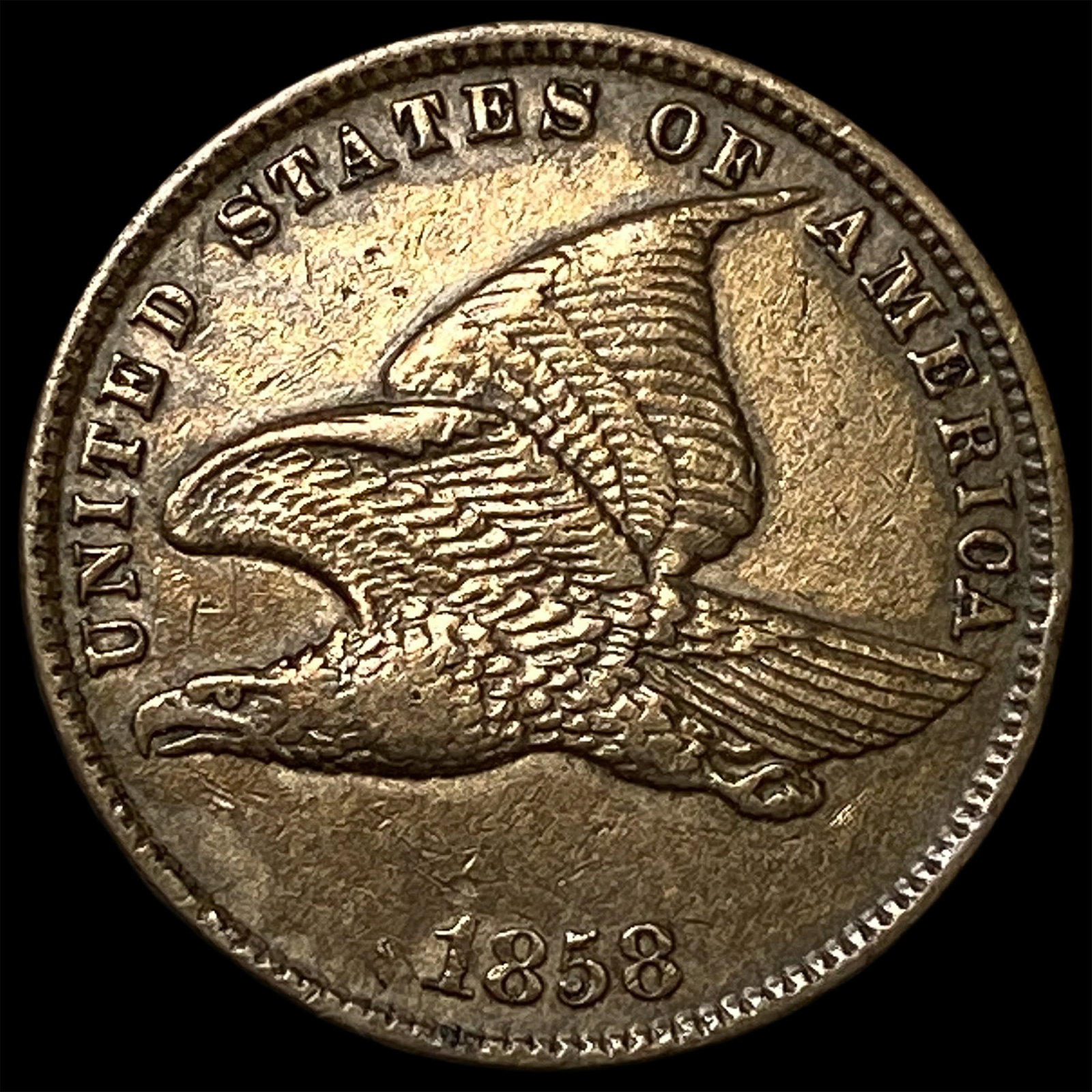 1858 Flying Eagle Cent CLOSELY UNCIRCULATED (1 of 2)