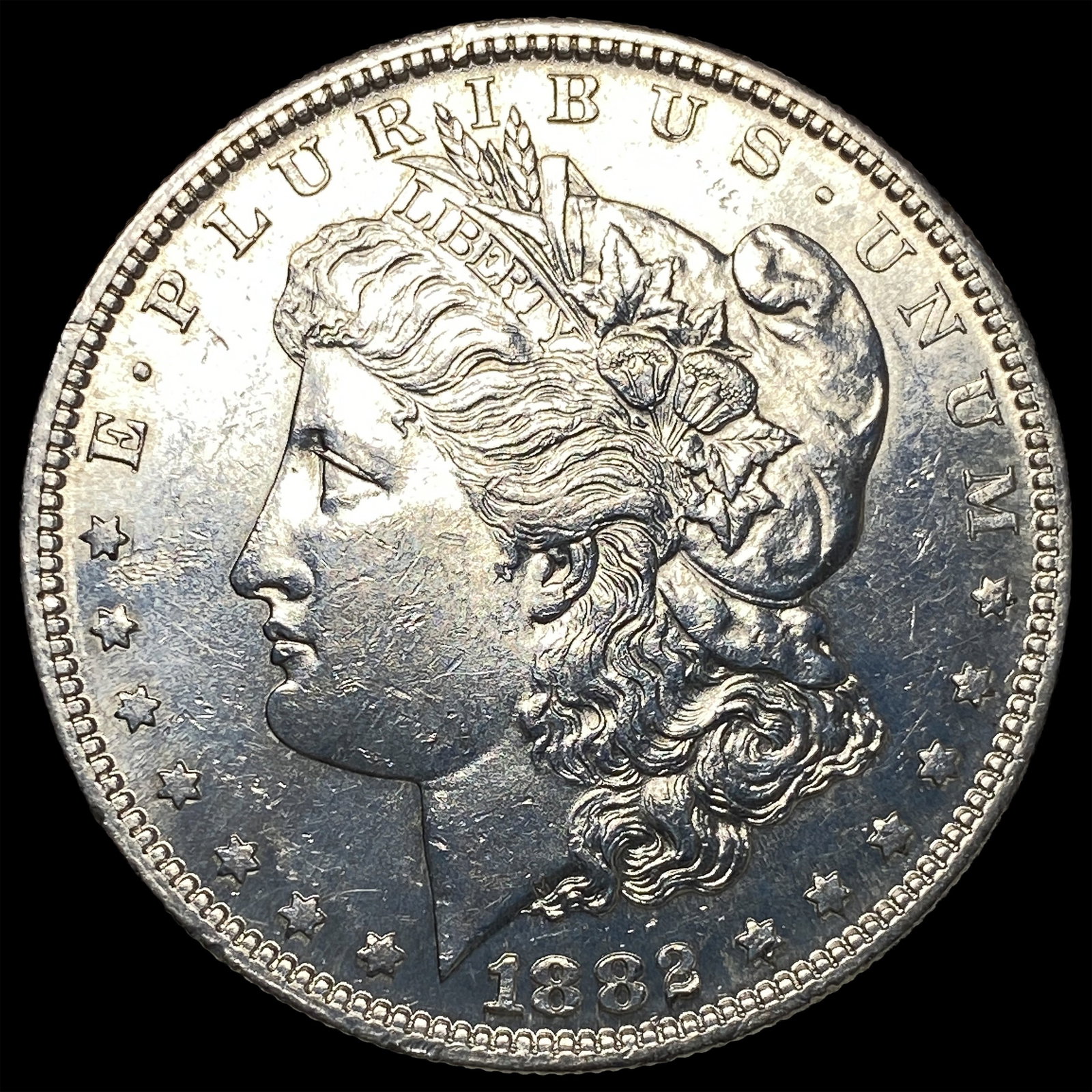 1882-S Silver Morgan Dollar SUPERB GEM BU: 1882-S Silver Morgan Dollar SUPERB GEM BU